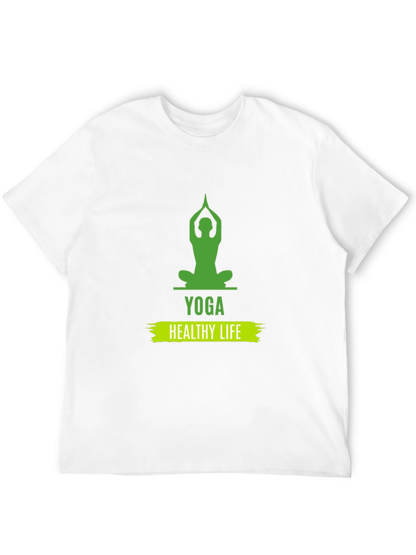 Yoga Healthy Life Graphic Tee - Unisex Black T-Shirt