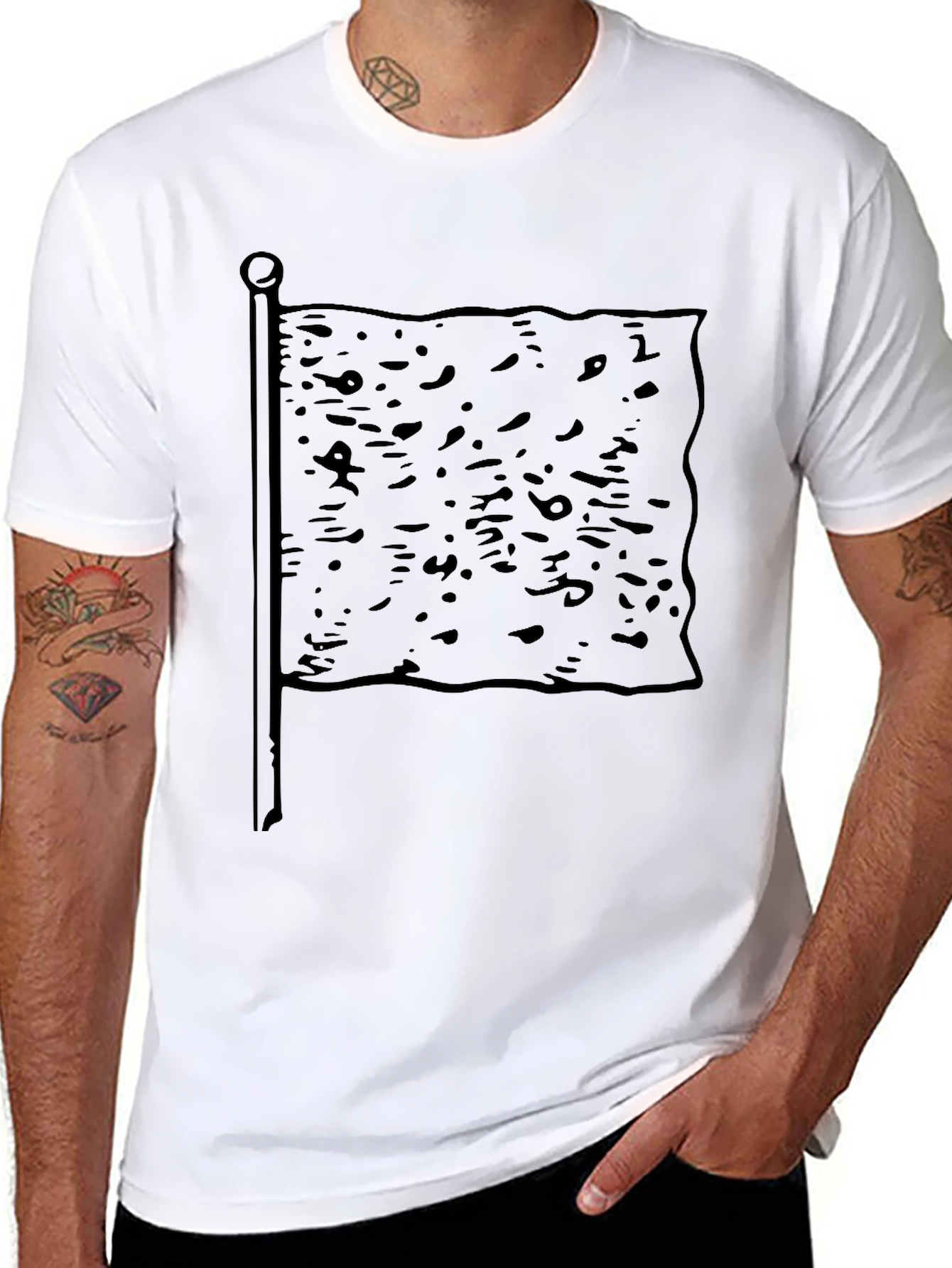 Black Flag Graphic Tee - Casual Style