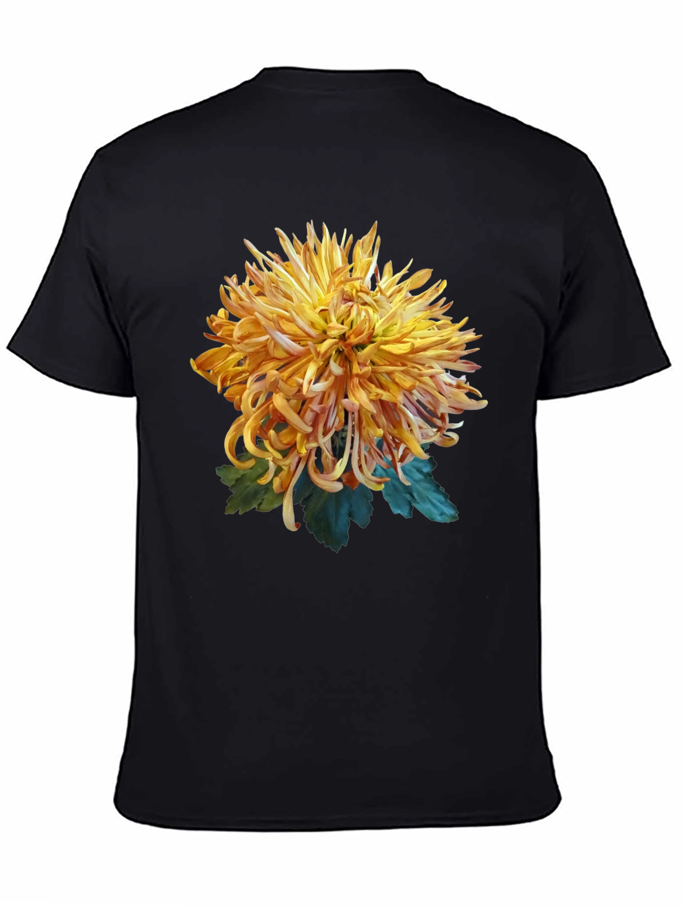 Floral Graphic Black T-Shirt