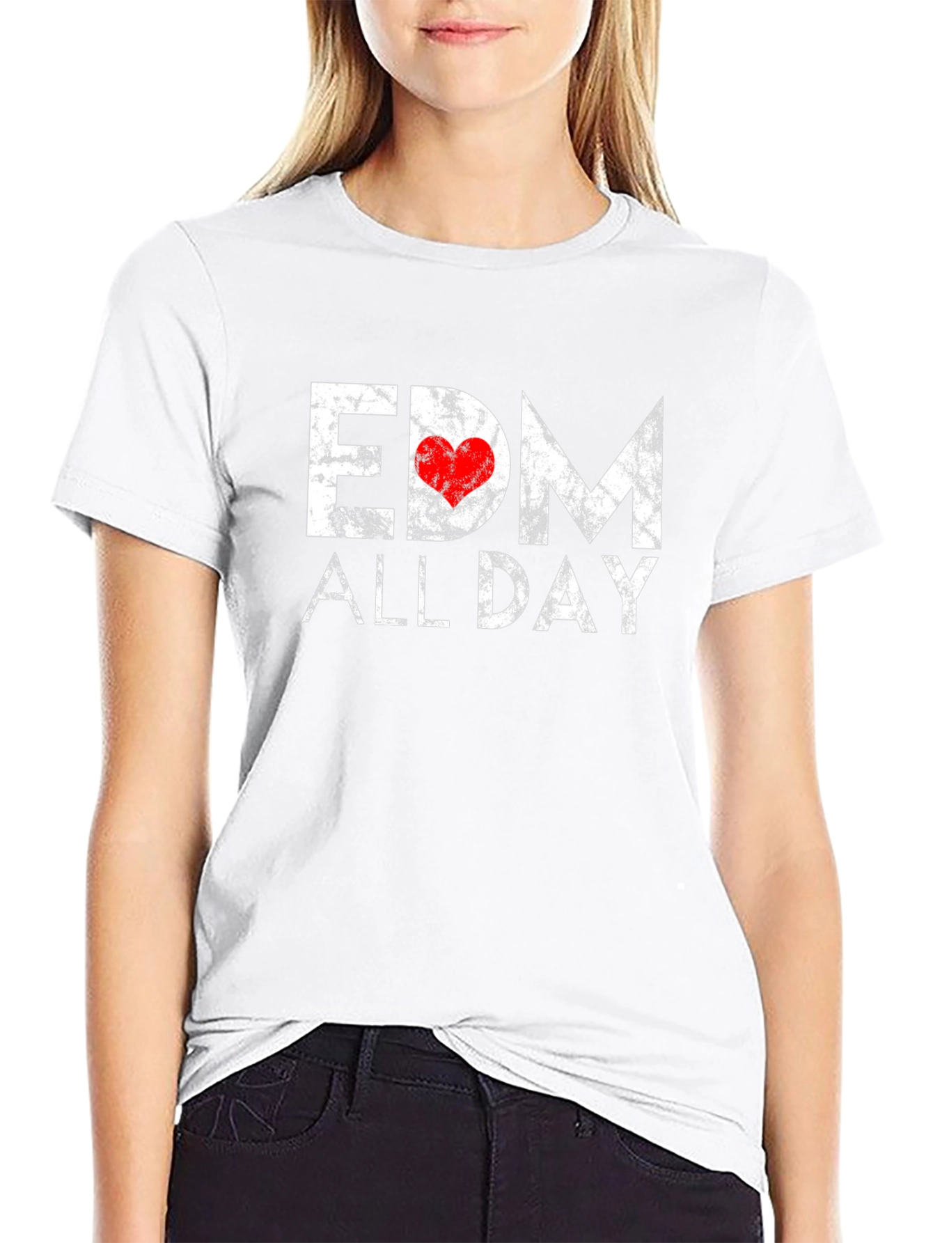 EDM All Day Graphic Tee - Music Lover Shirt