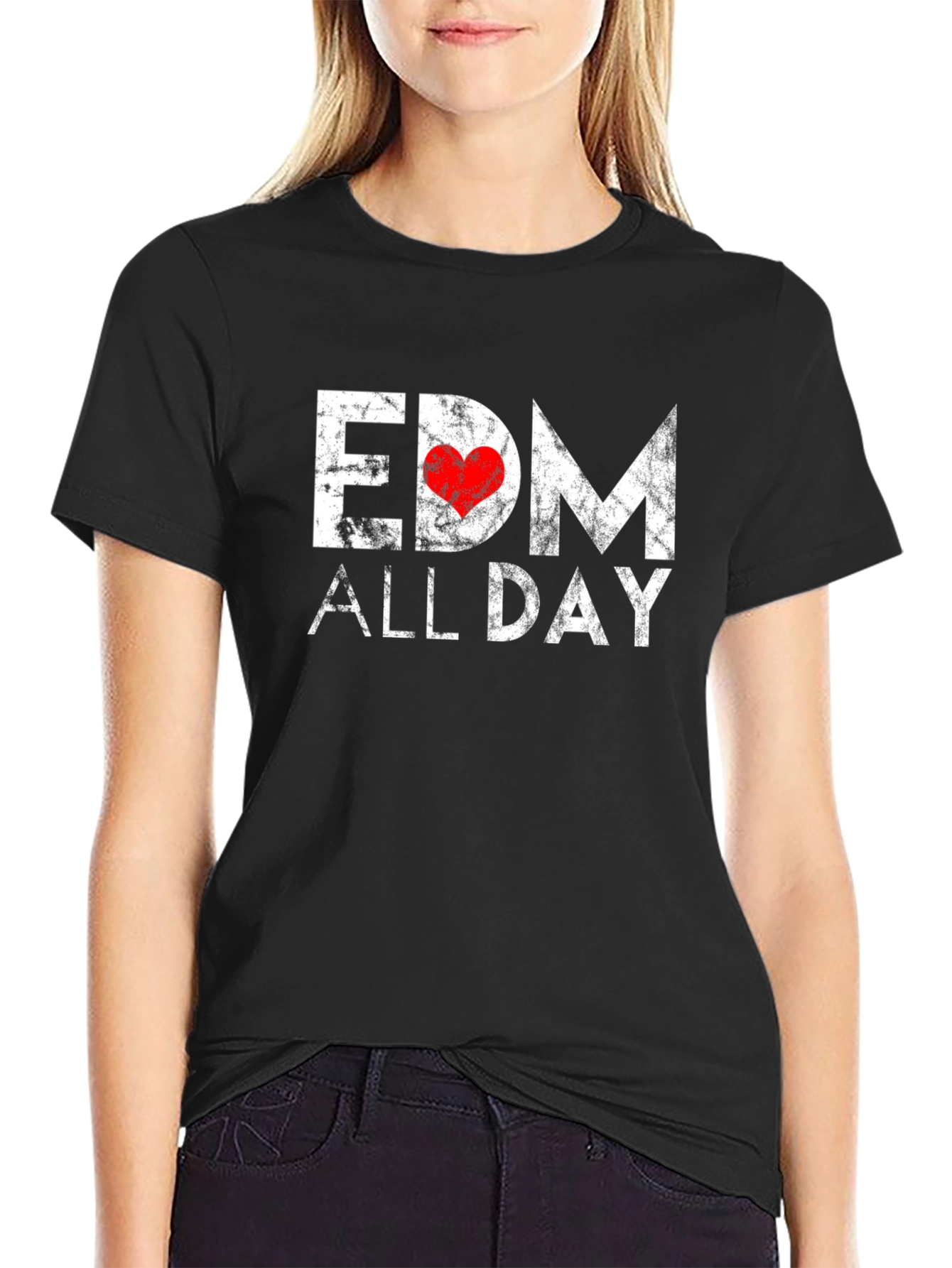 EDM All Day Graphic Tee - Music Lover Shirt