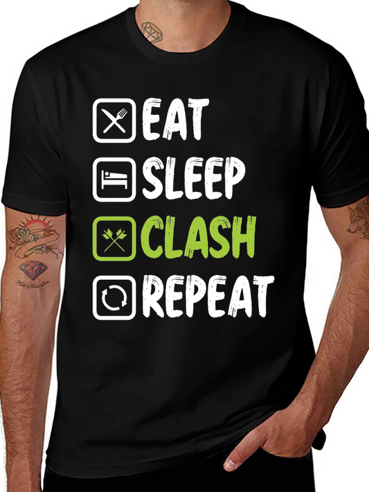 Eat Sleep Clash Repeat T-Shirt