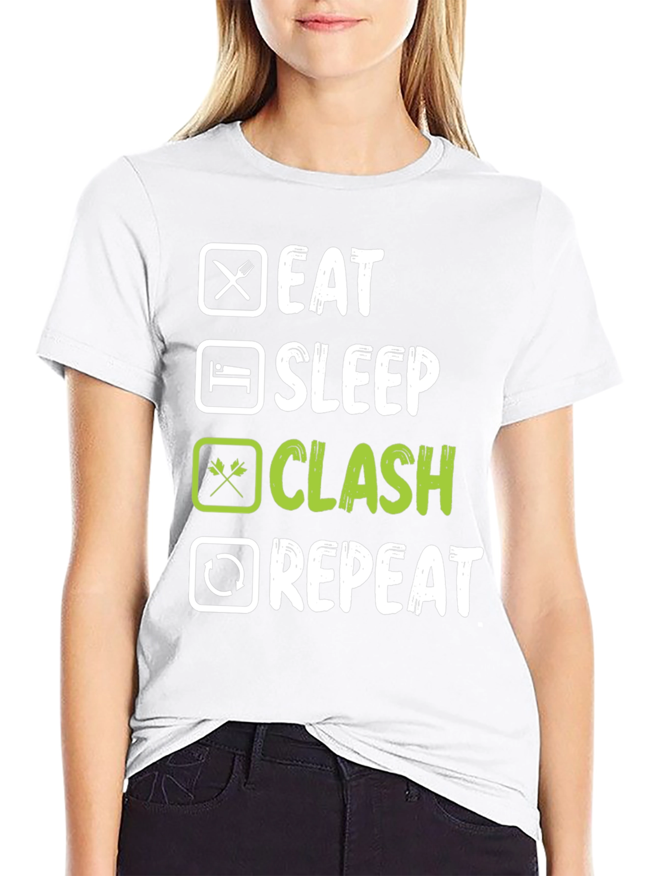 Eat Sleep Clash Repeat T-Shirt