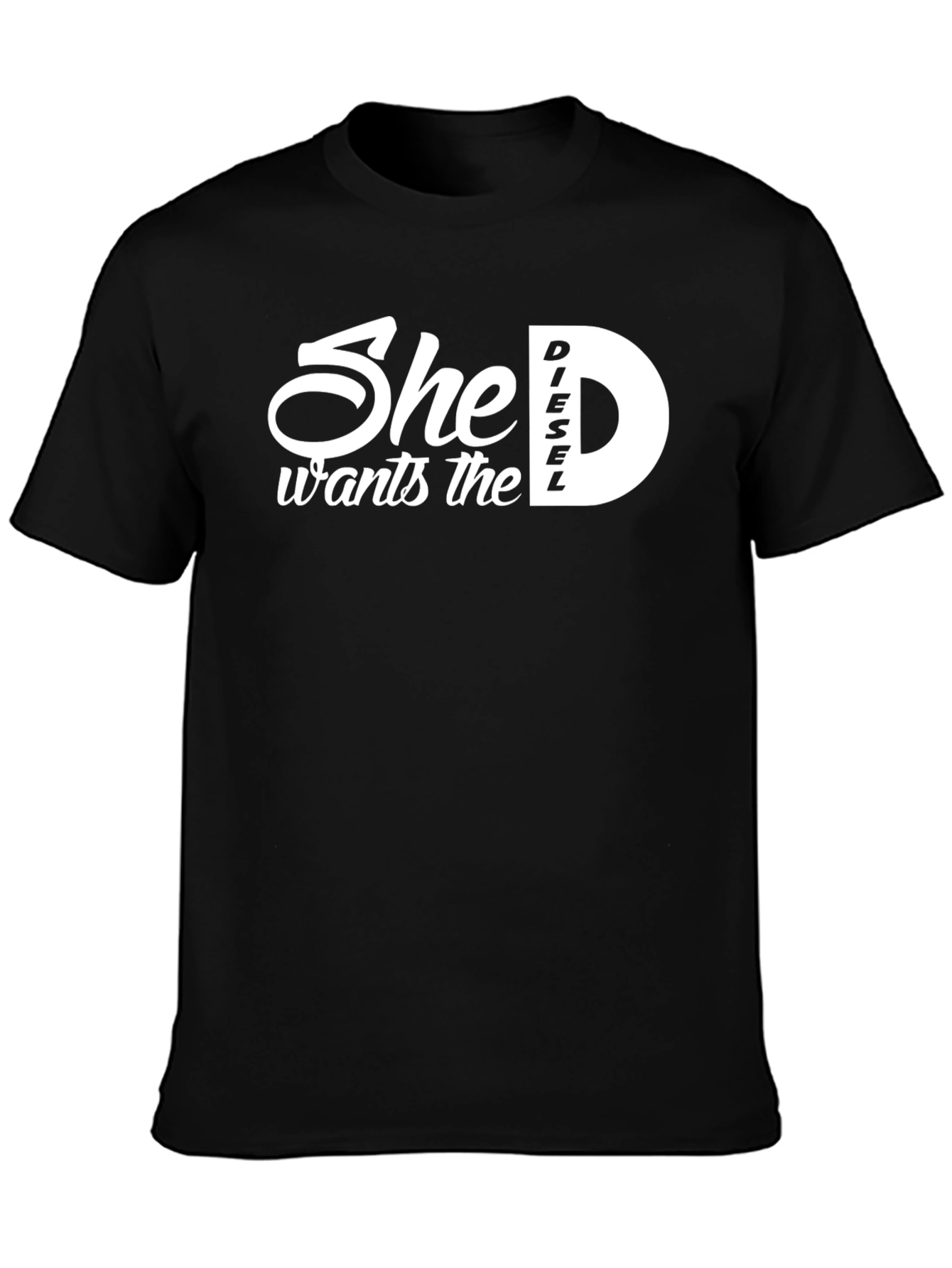 She Wants the Diesel D T-Shirt - Black