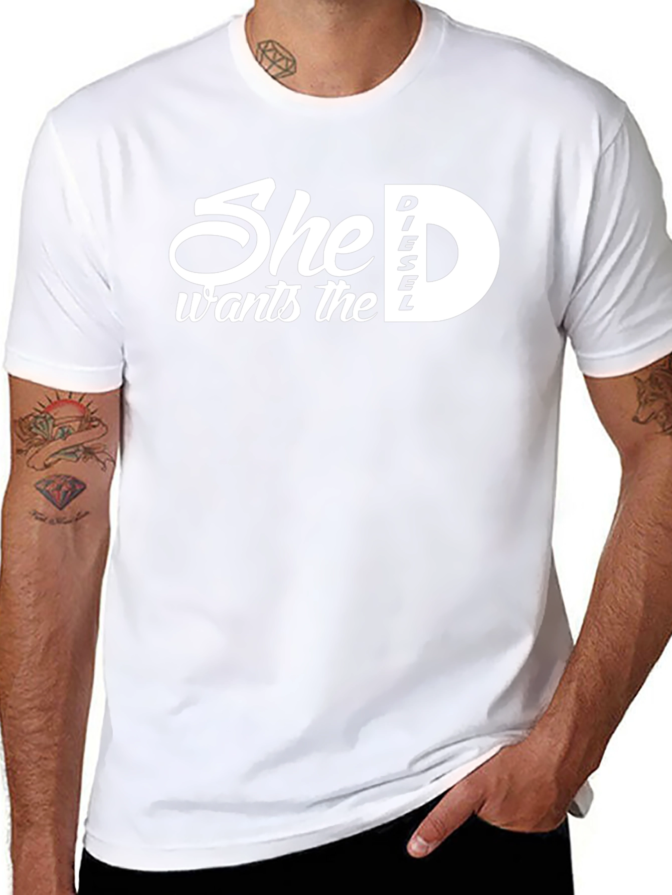 She Wants the Diesel D T-Shirt - Black