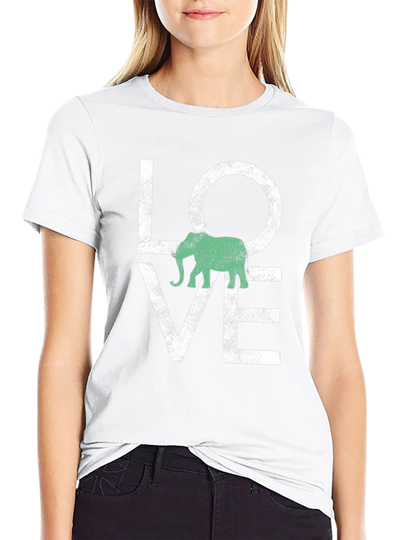Elephant Love T-Shirt - Animal Graphic Tee