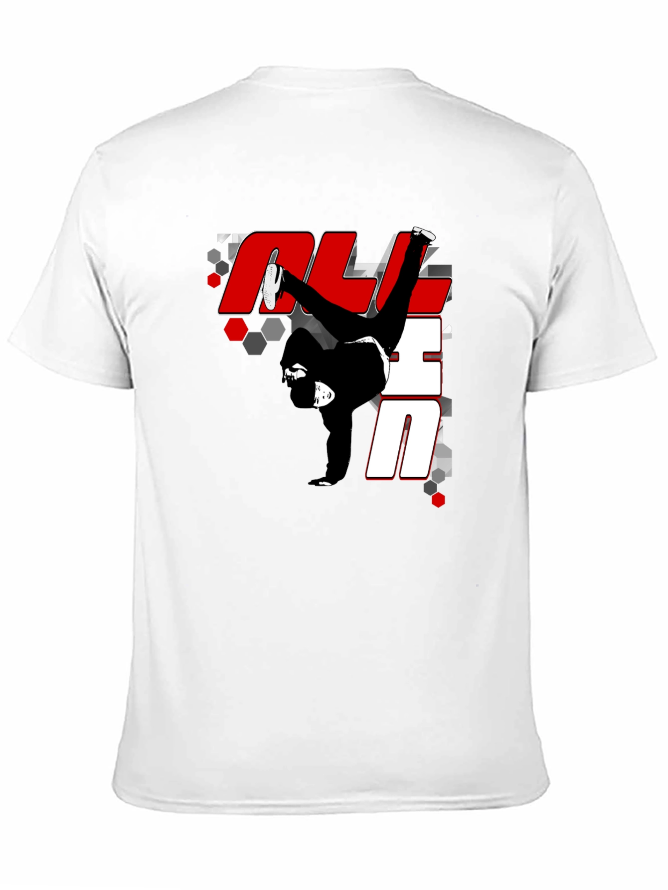 Breakdance Graphic Print Black T-Shirt