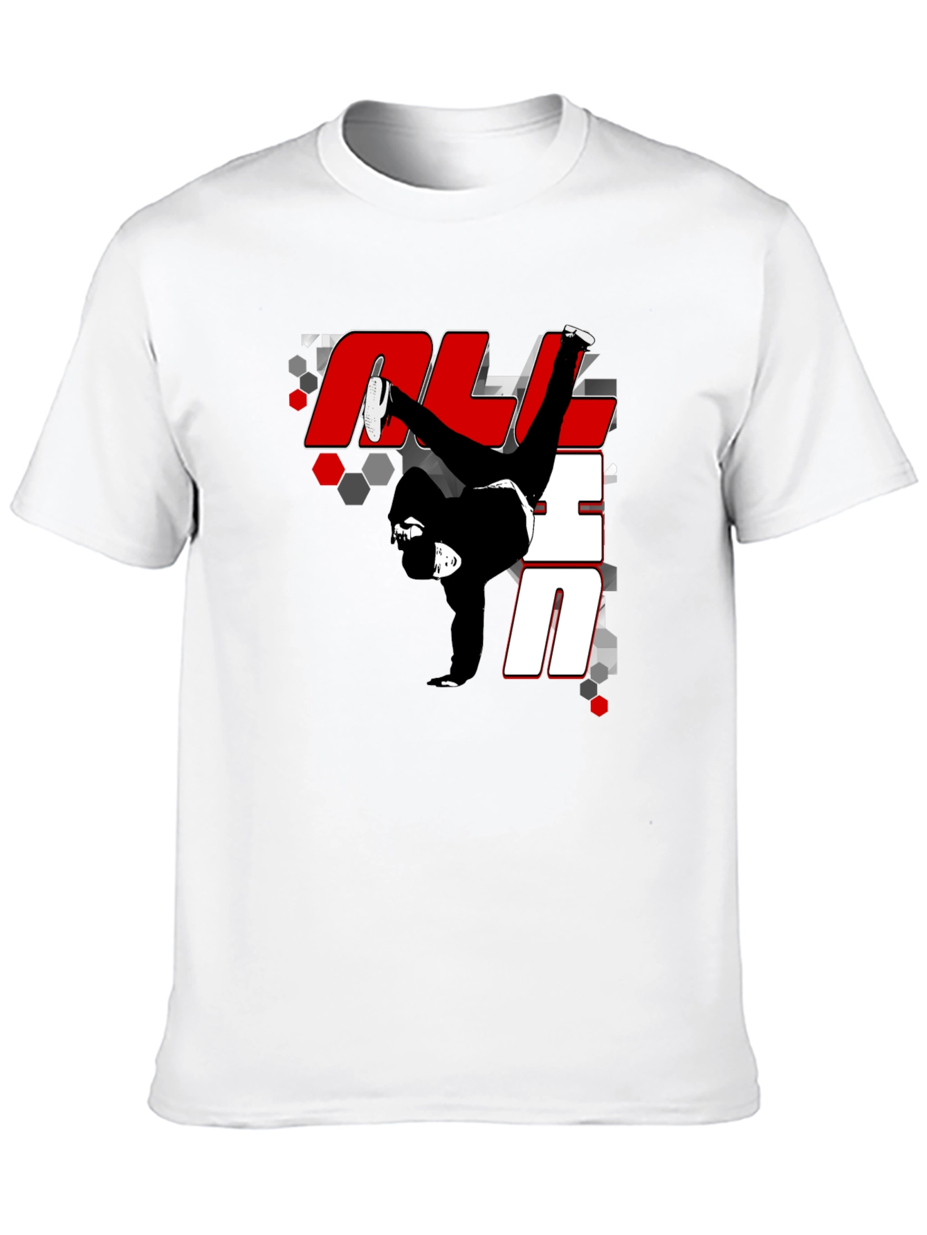 Breakdance Graphic Print Black T-Shirt