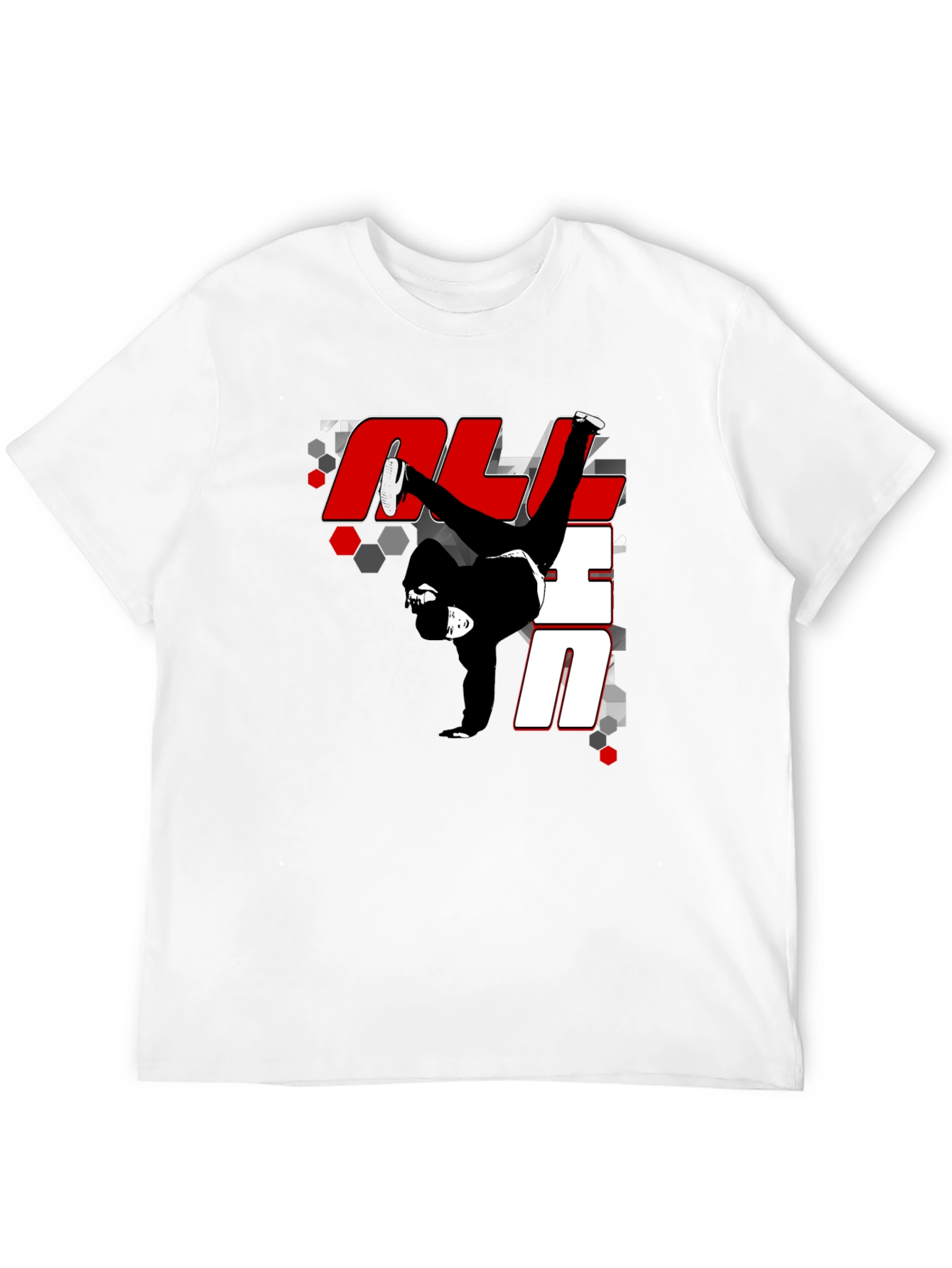 Breakdance Graphic Print Black T-Shirt