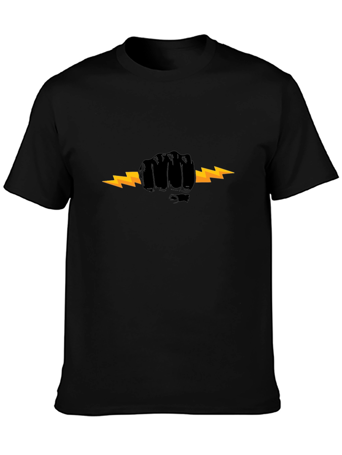 Electric Fist Black T-Shirt - Bold Graphic Tee