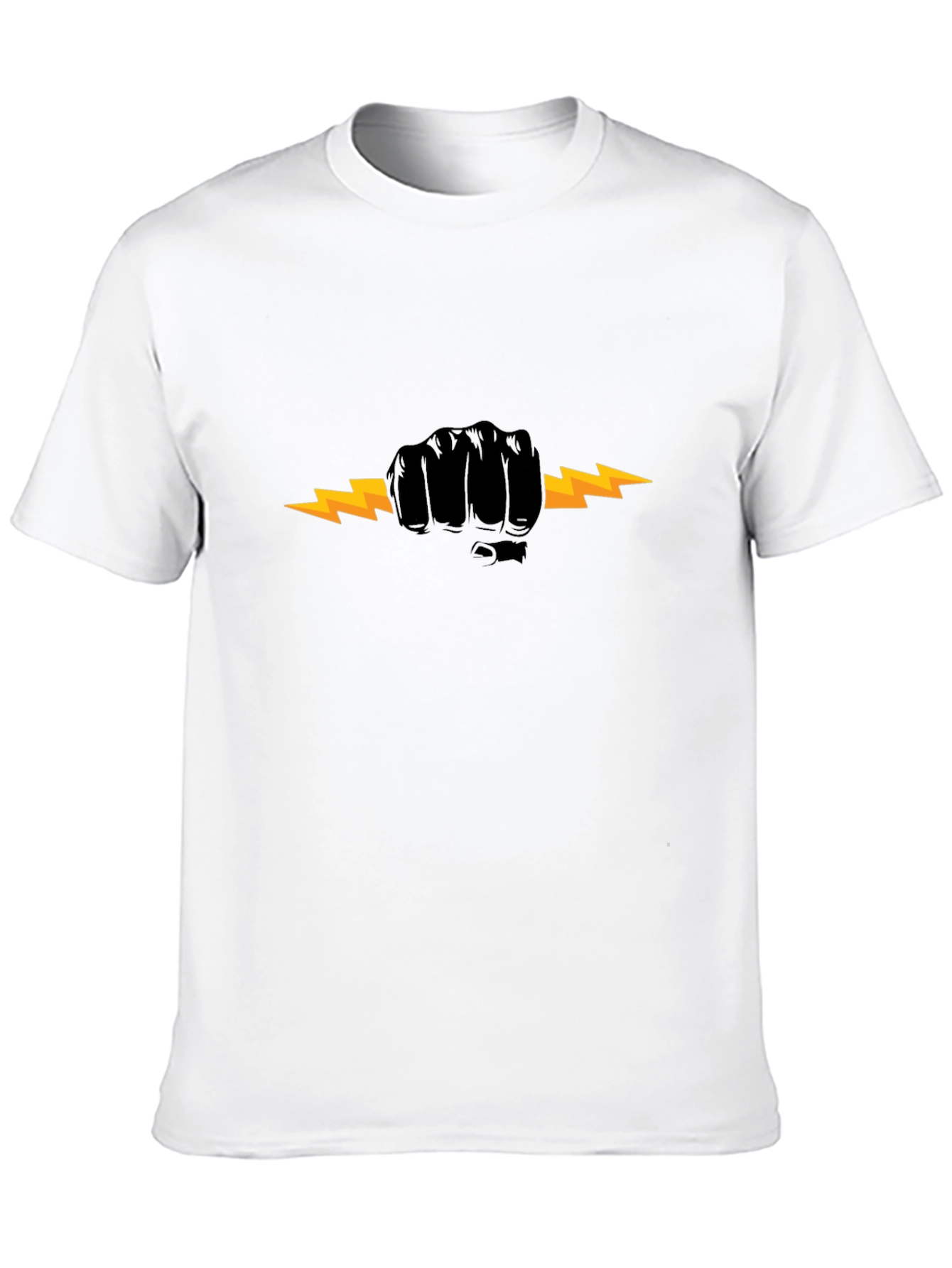 Electric Fist Black T-Shirt - Bold Graphic Tee
