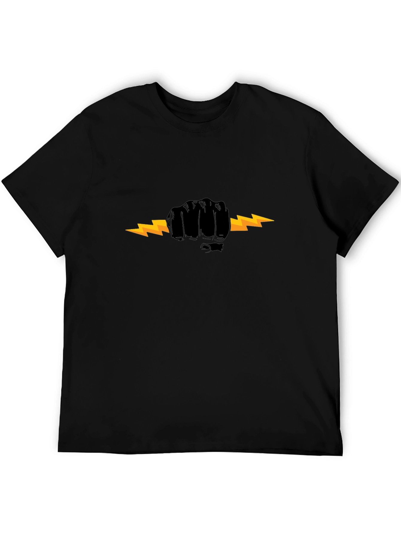 Electric Fist Black T-Shirt - Bold Graphic Tee