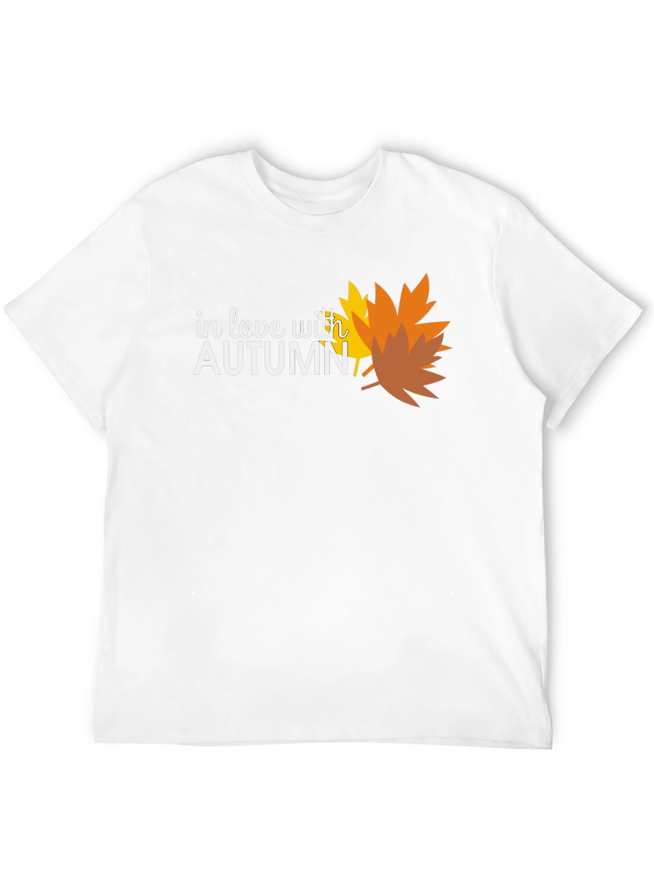 In Love With Autumn Black T-Shirt