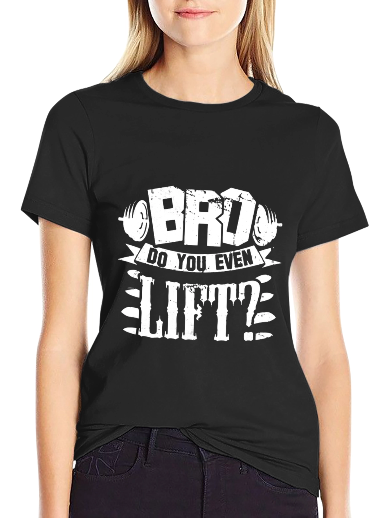 Bro Do You Even Lift? Graphic Tee - Black