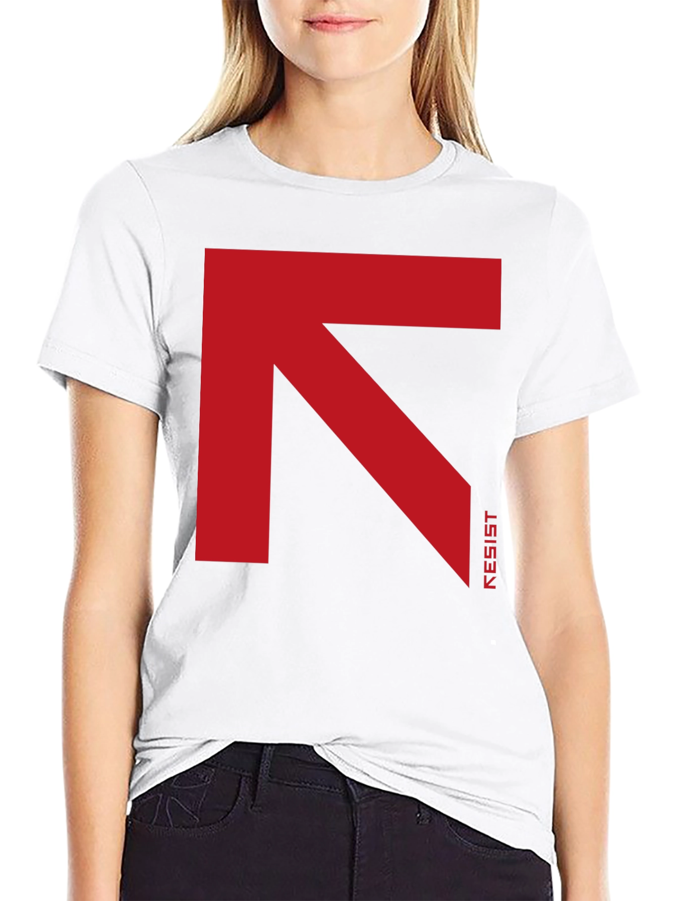 Resist Arrow Graphic Tee - Bold Statement Shirt