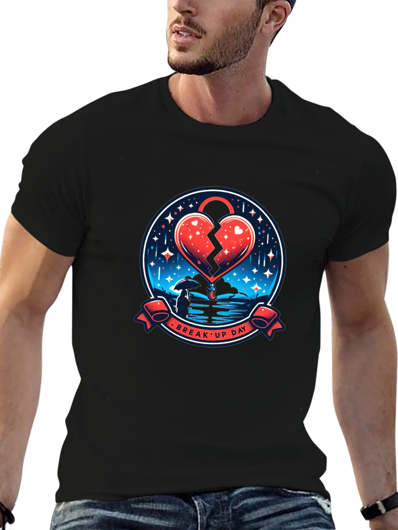 Break Up Day T-Shirt - Heart Lock