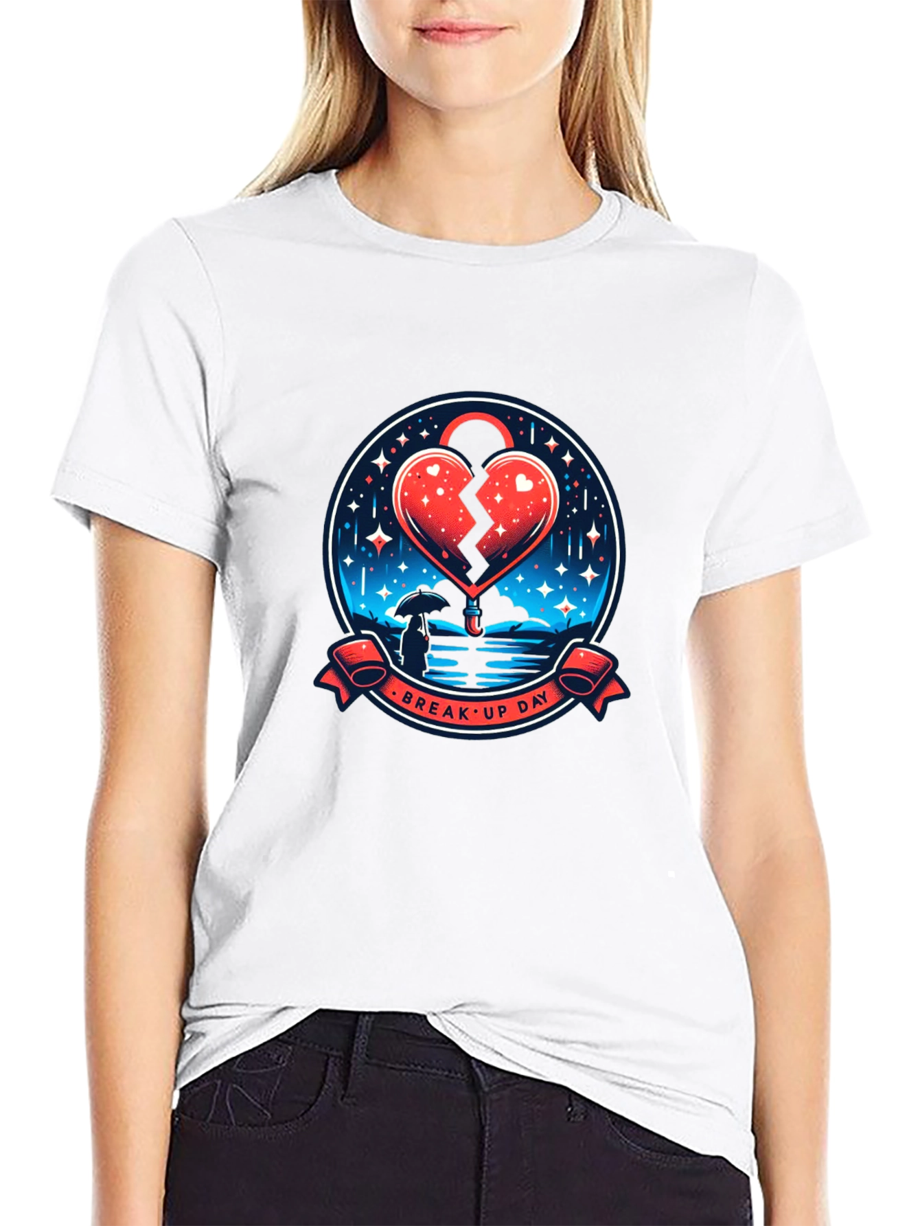 Break Up Day T-Shirt - Heart Lock
