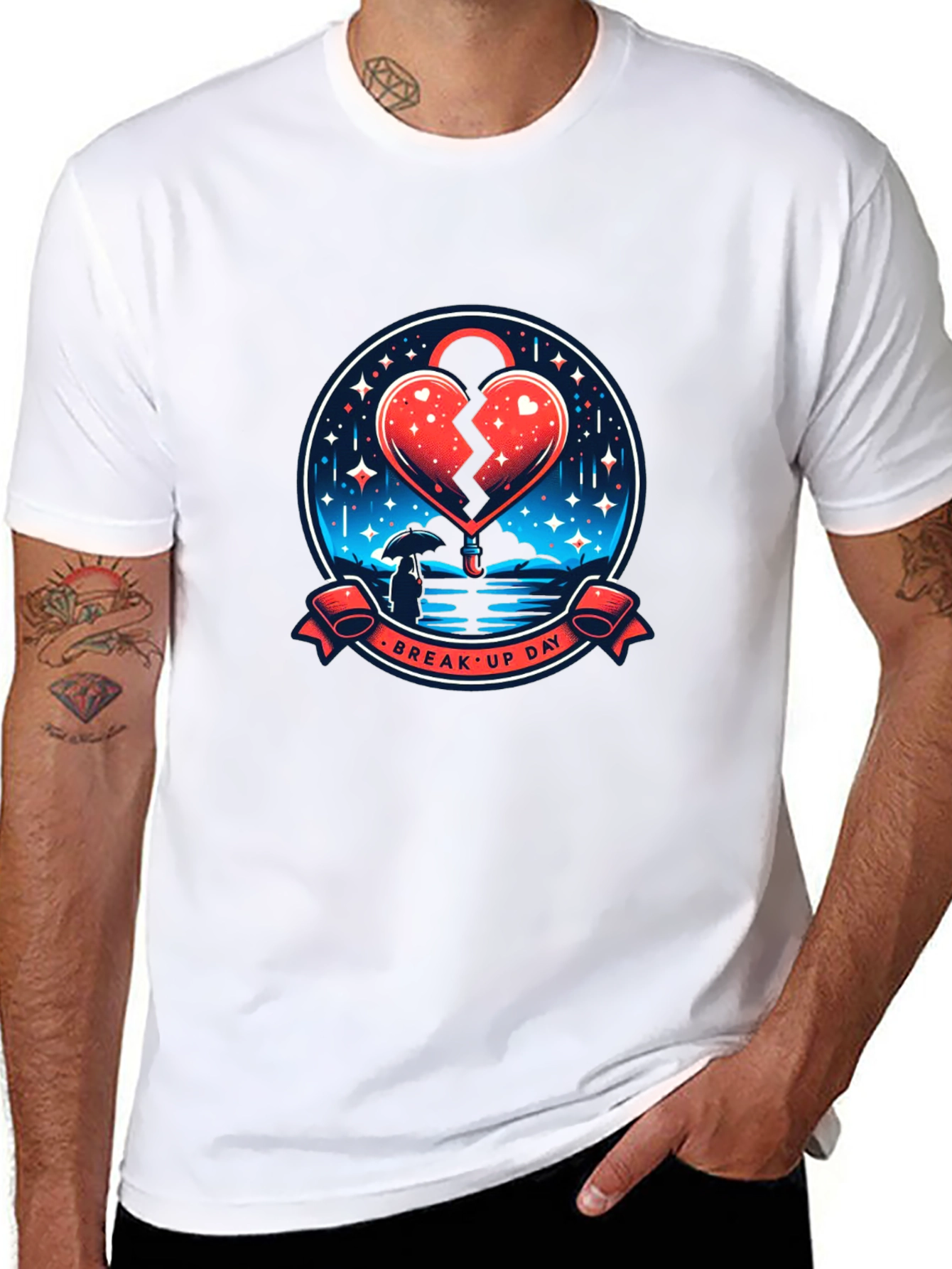 Break Up Day T-Shirt - Heart Lock
