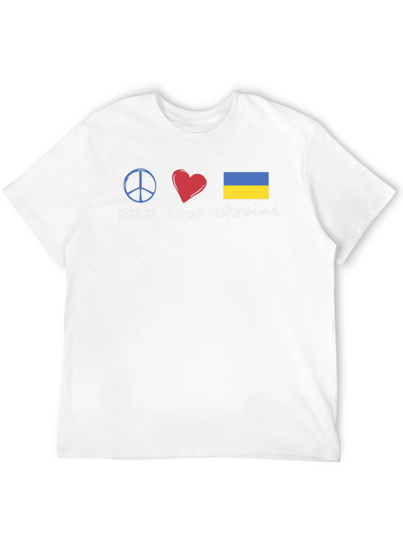 Peace Love Ukraine Graphic T-Shirt - Stylish Support
