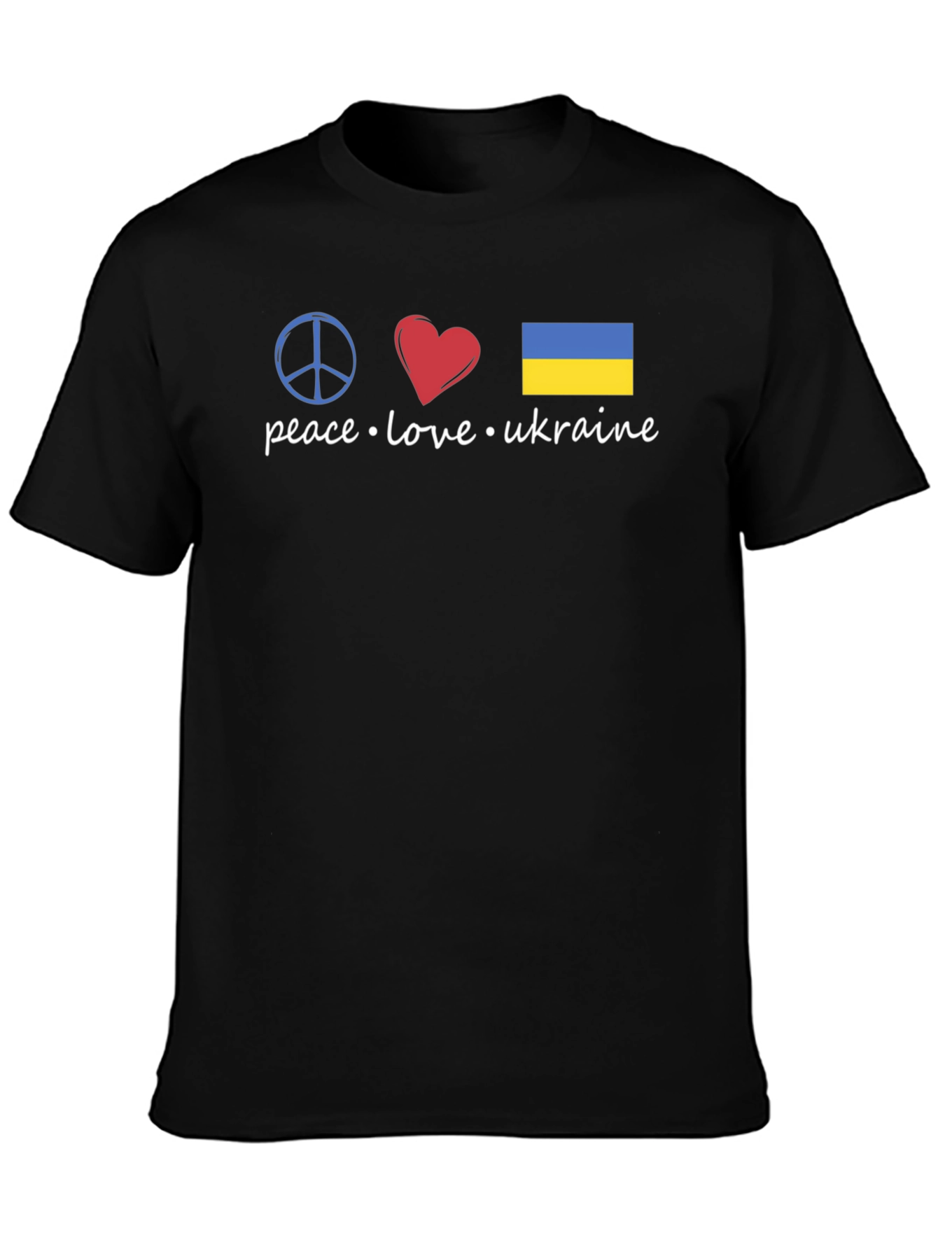 Peace Love Ukraine Graphic T-Shirt - Stylish Support