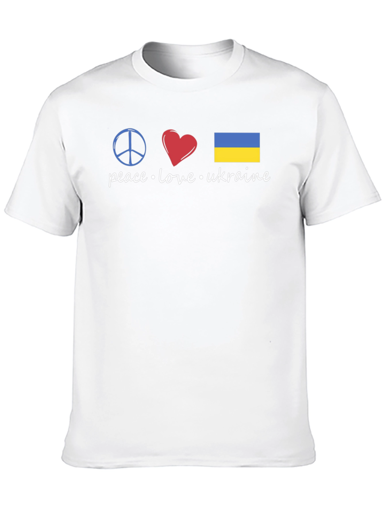 Peace Love Ukraine Graphic T-Shirt - Stylish Support