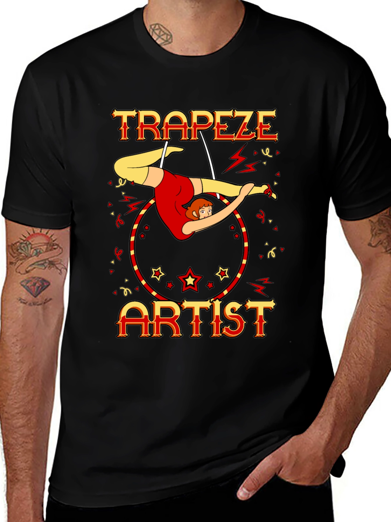 Trapeze Artist Circus Performer Graphic Tee
