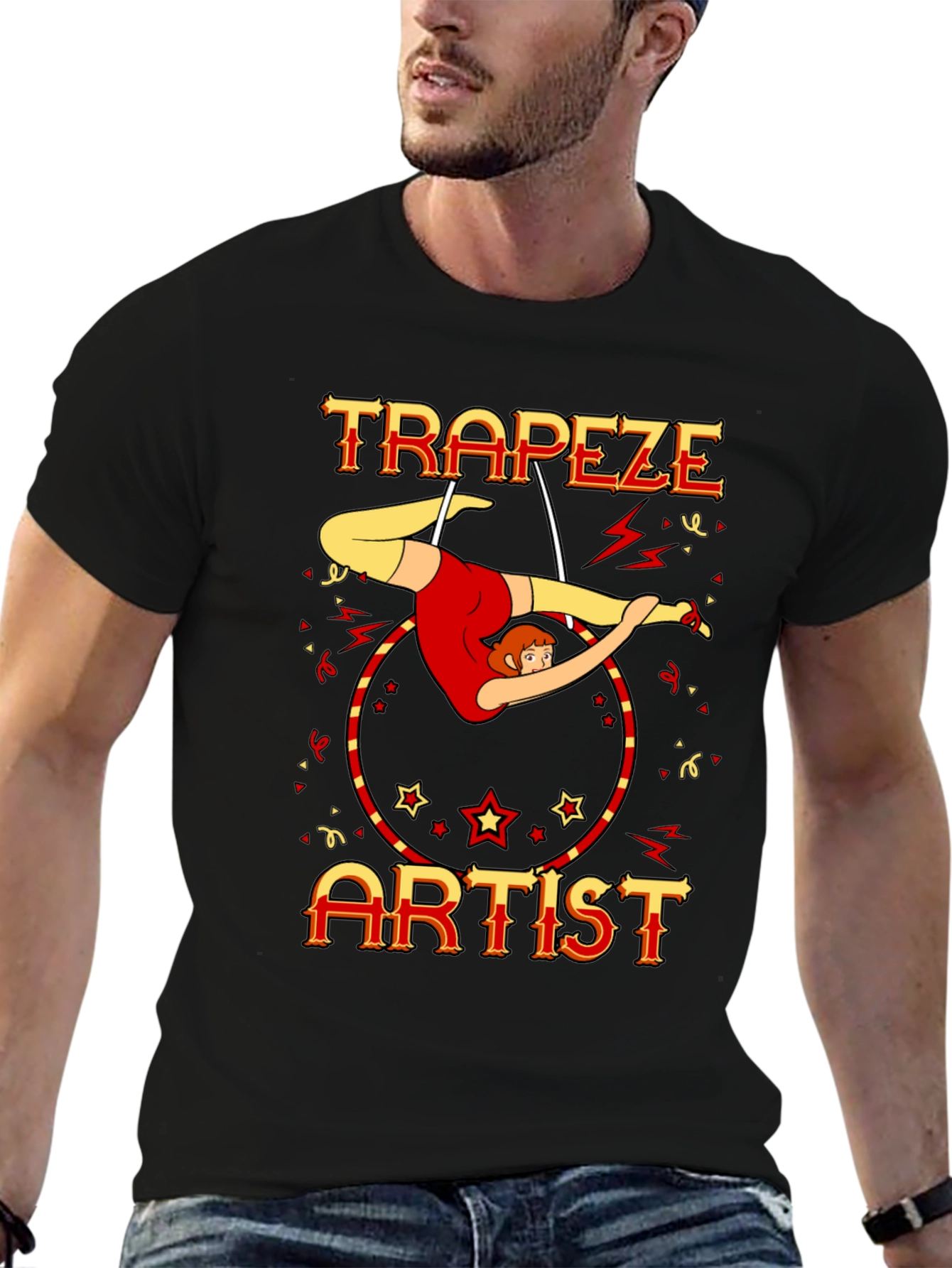 Trapeze Artist Circus Performer Graphic Tee