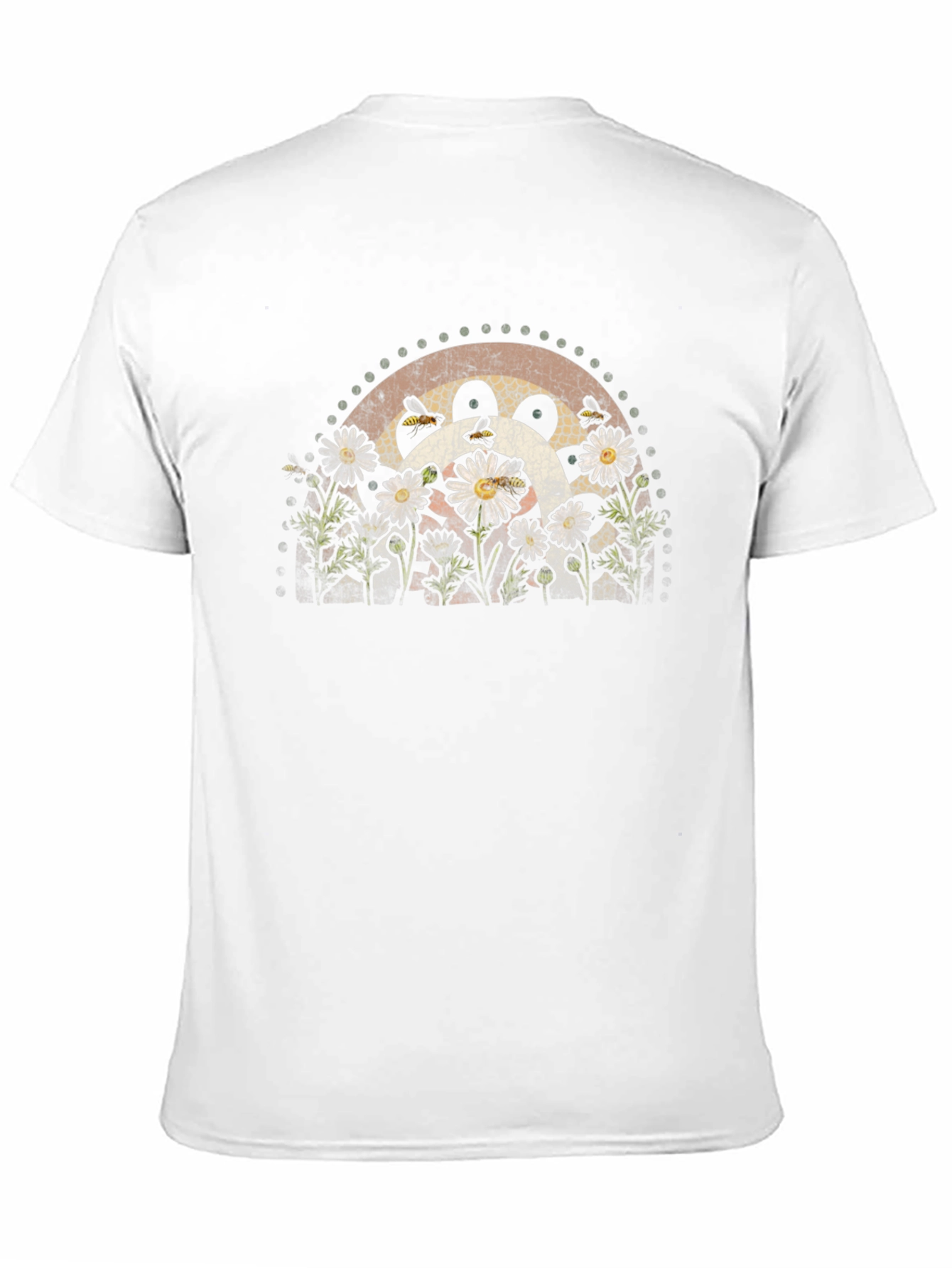 Daisy and Bee Graphic T-Shirt - Black