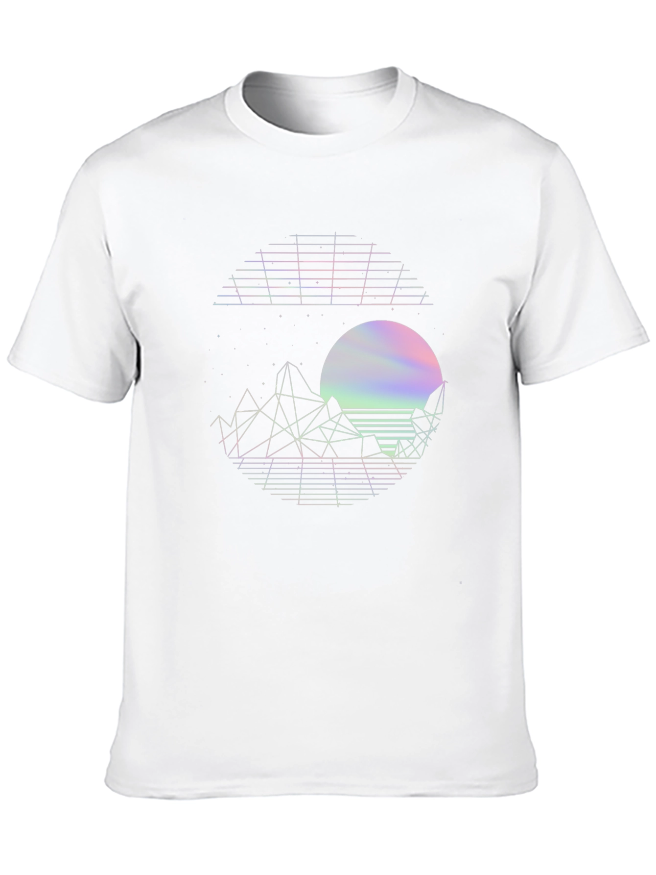 Retro Wave Graphic T-Shirt - Mens Black Tee