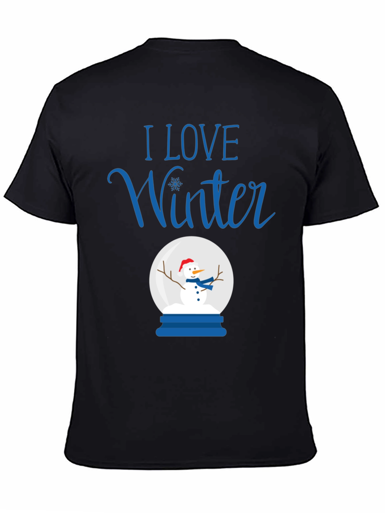 I Love Winter Snow Globe T-Shirt