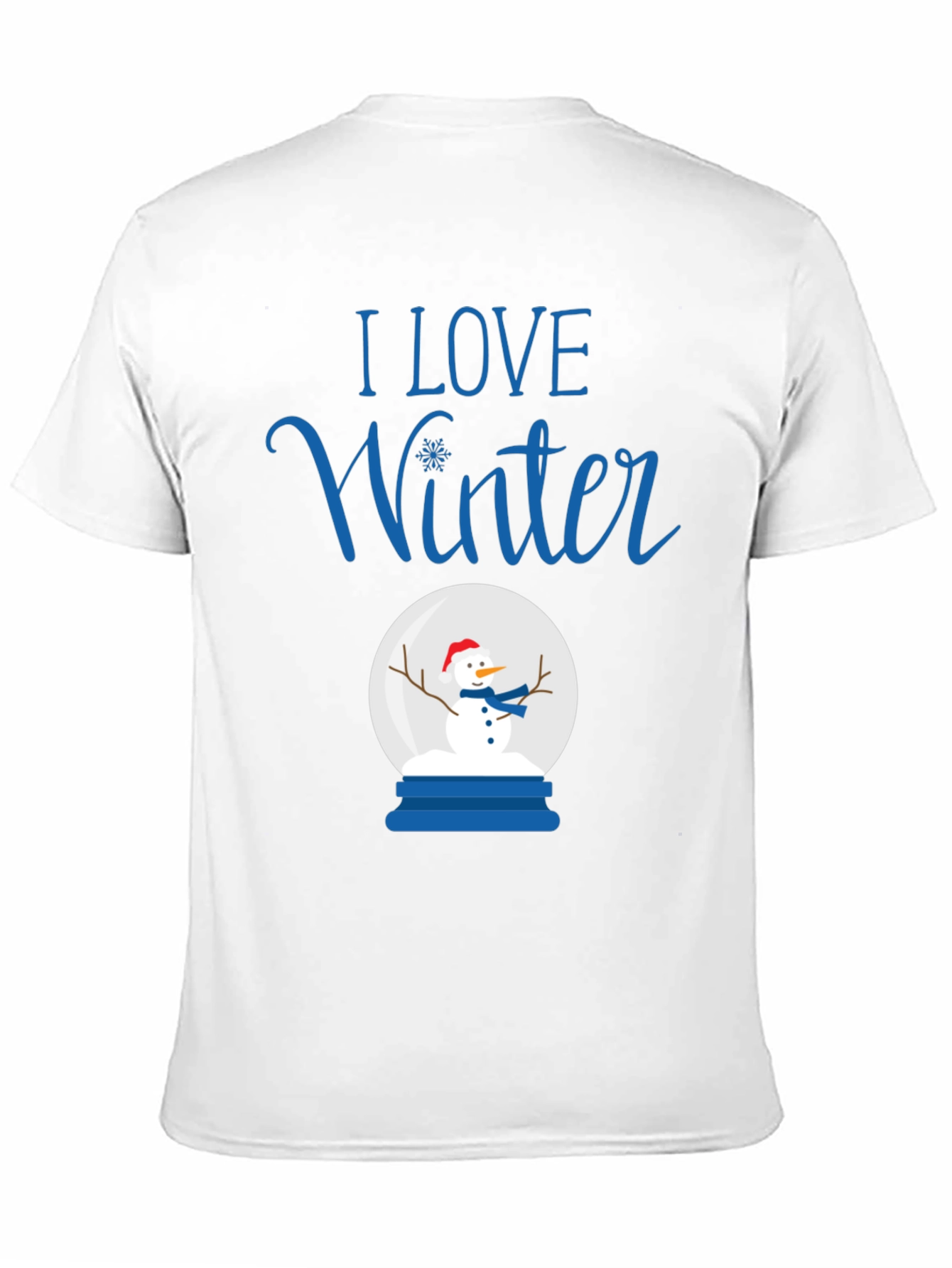 I Love Winter Snow Globe T-Shirt