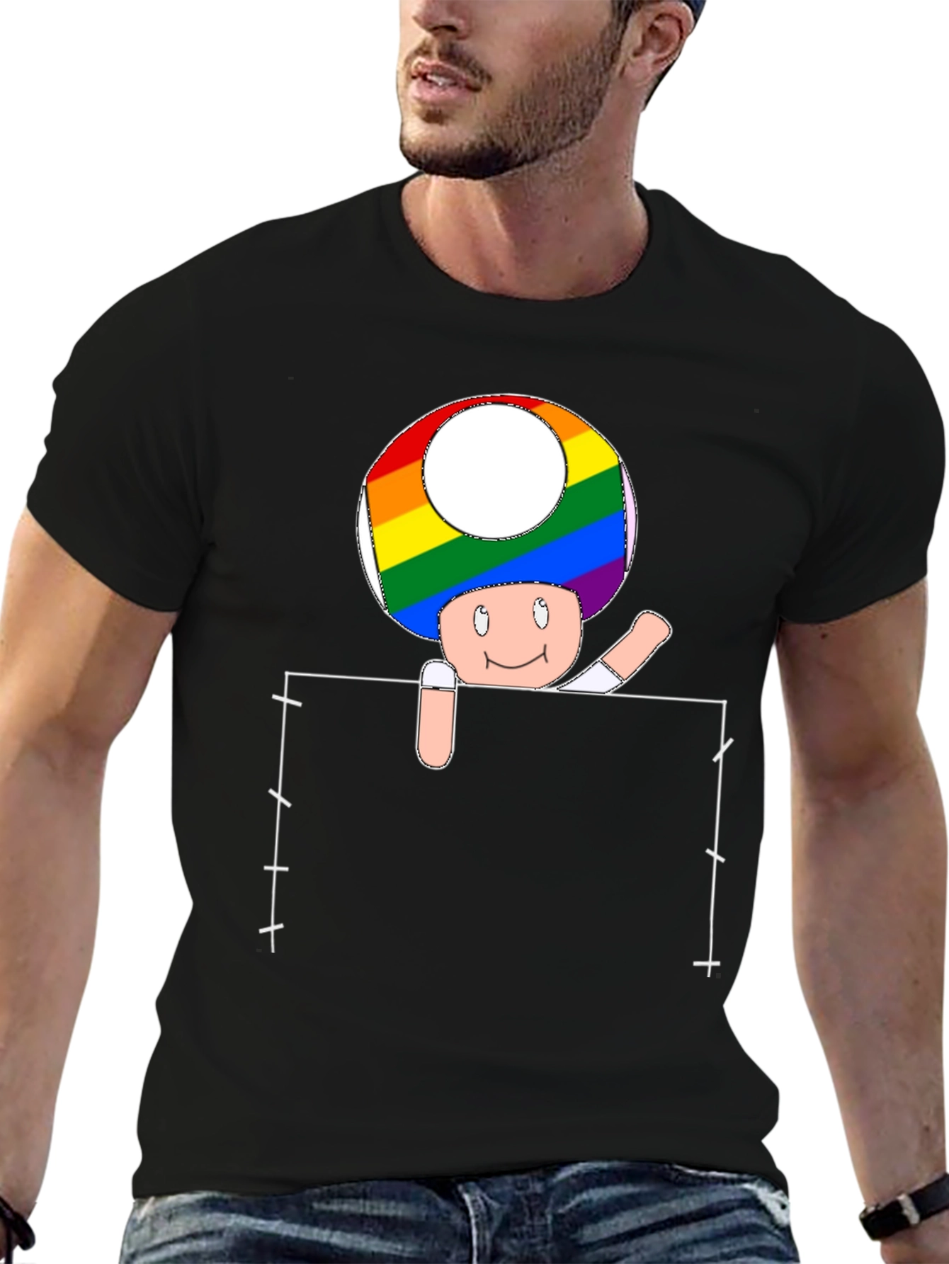 Rainbow Pride Toadstool T-Shirt