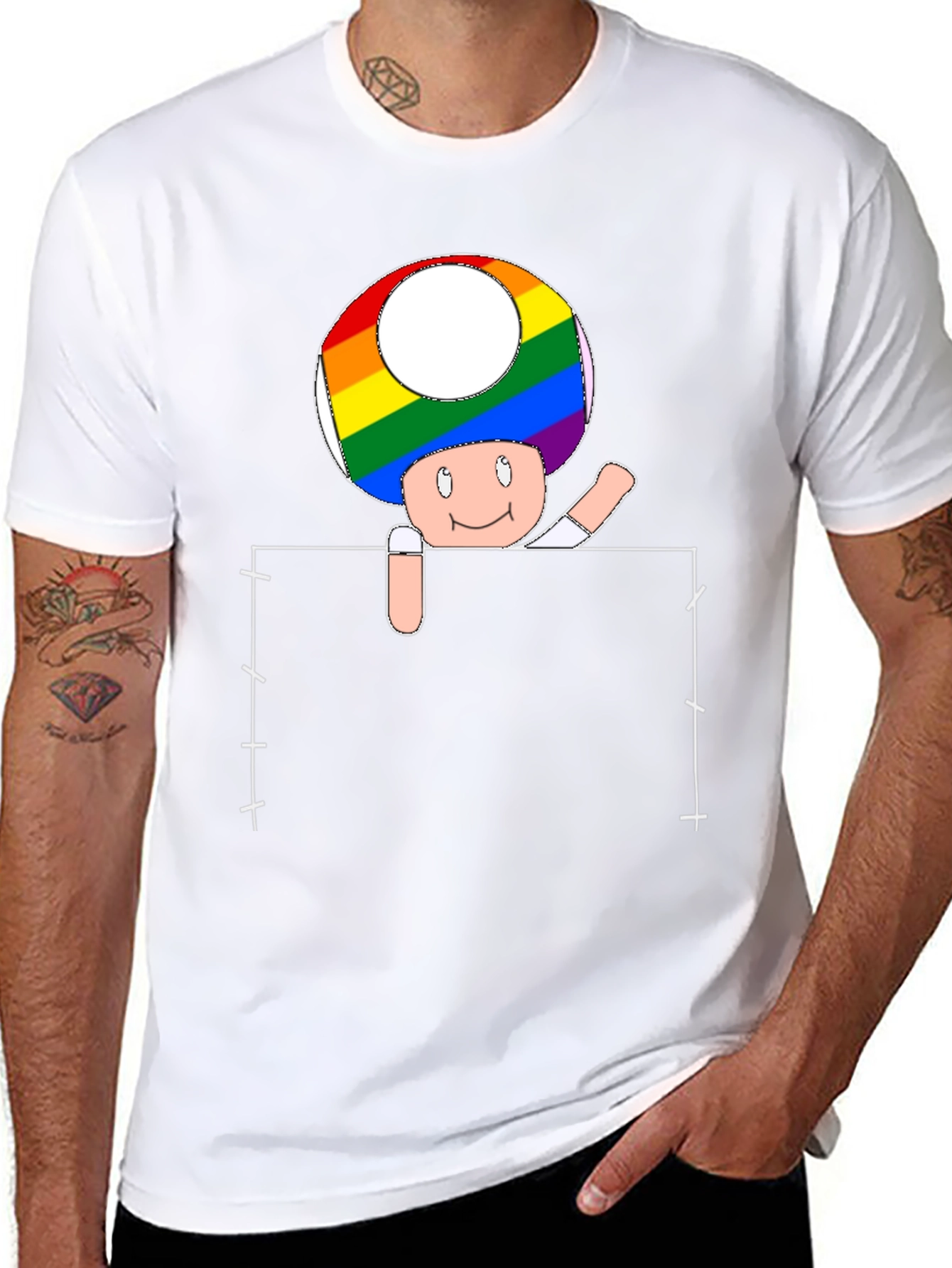 Rainbow Pride Toadstool T-Shirt