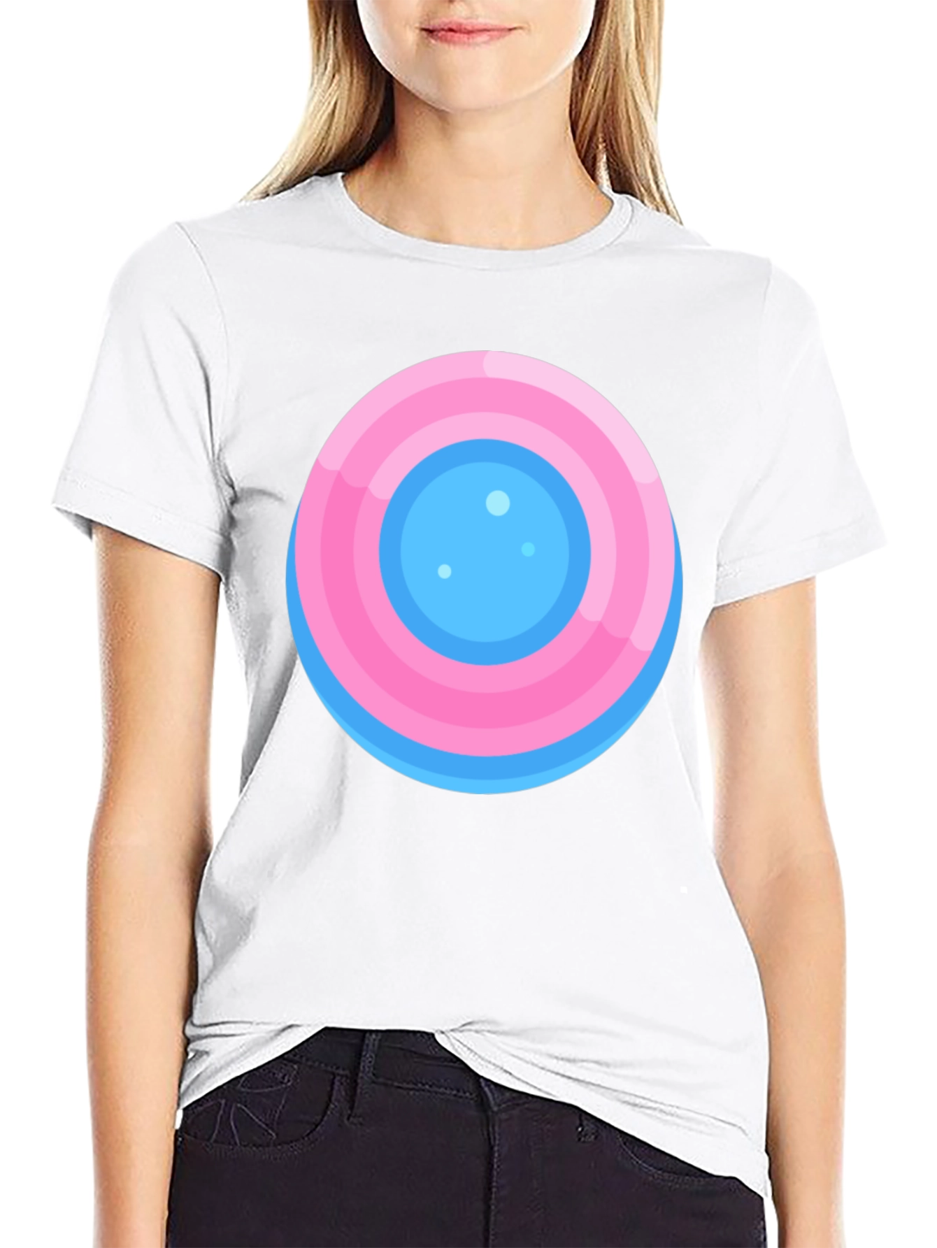 Round Target Graphic Tee - Casual Comfort Style