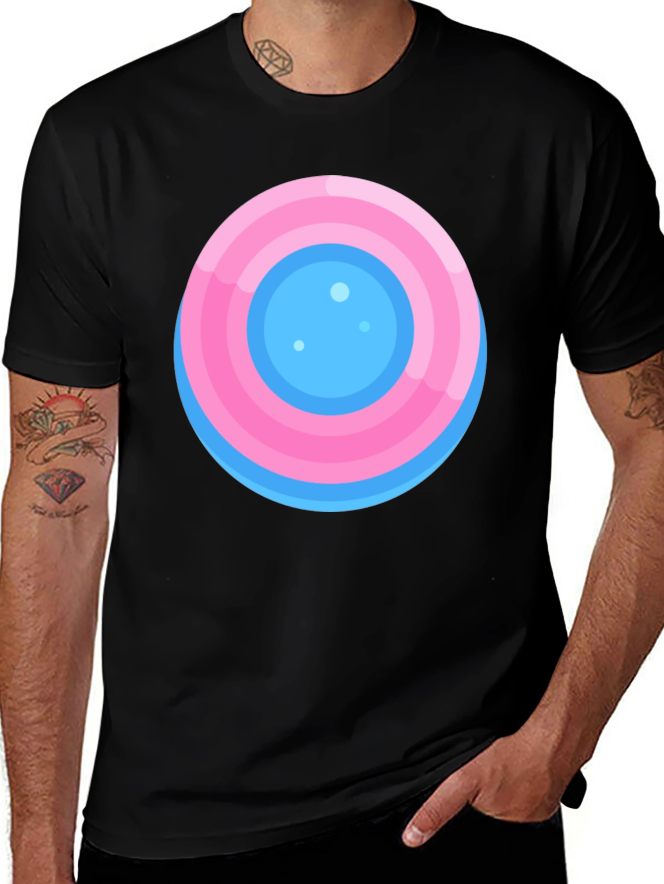 Round Target Graphic Tee - Casual Comfort Style