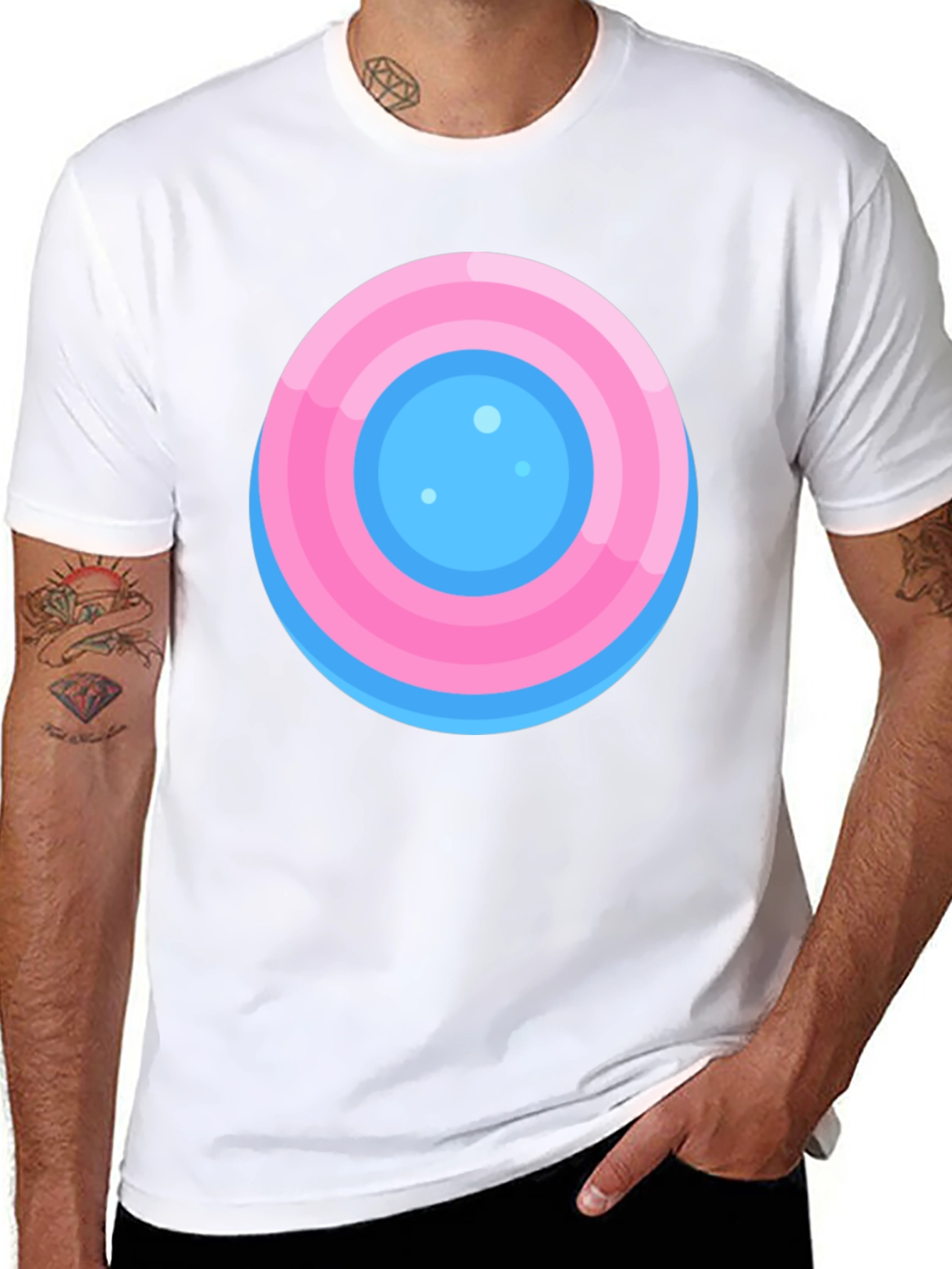 Round Target Graphic Tee - Casual Comfort Style