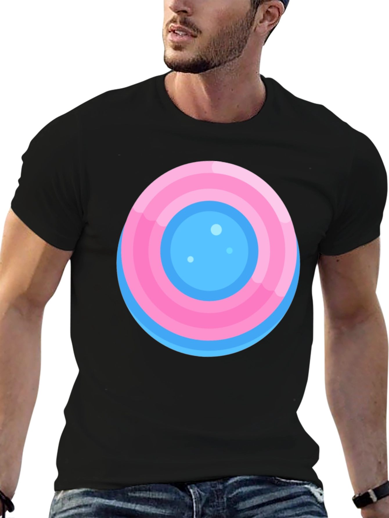 Round Target Graphic Tee - Casual Comfort Style