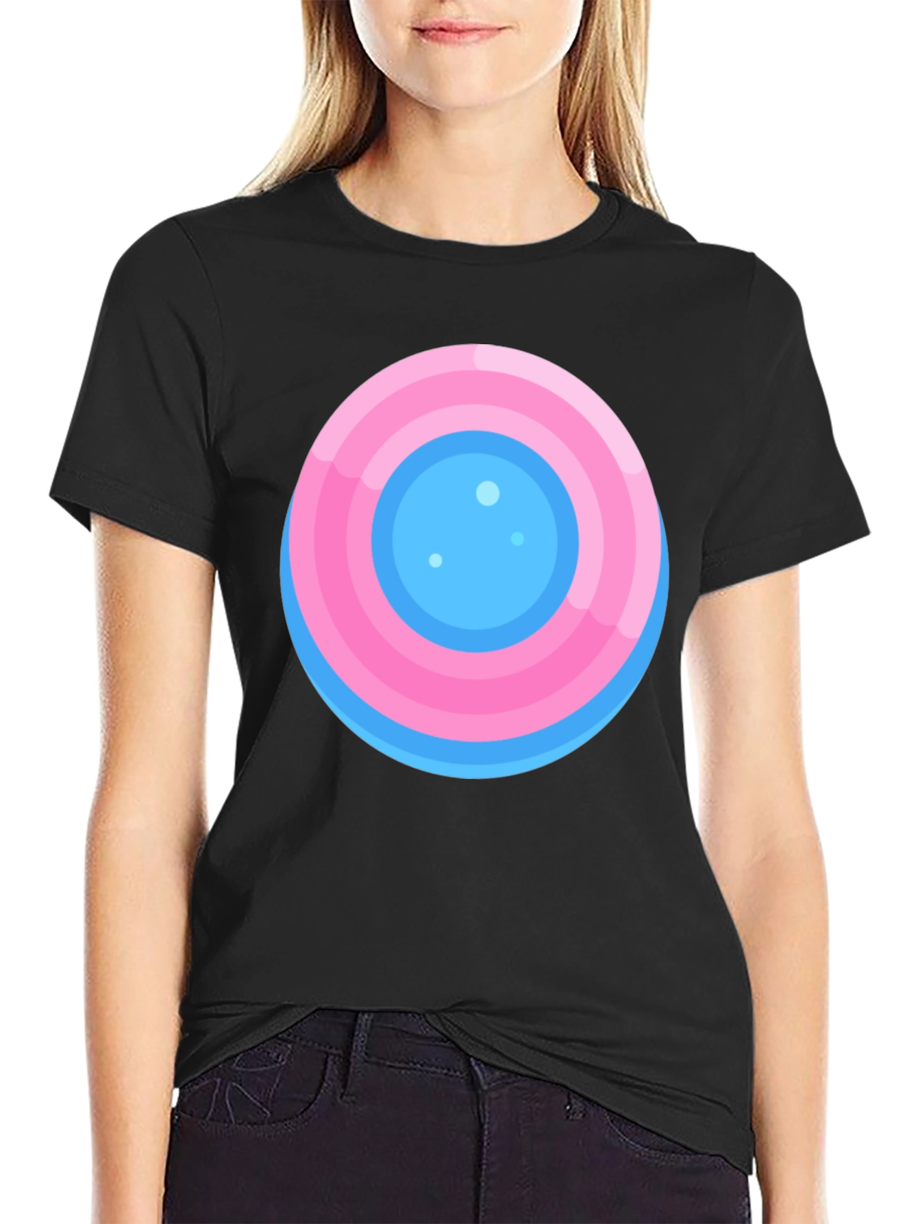 Round Target Graphic Tee - Casual Comfort Style