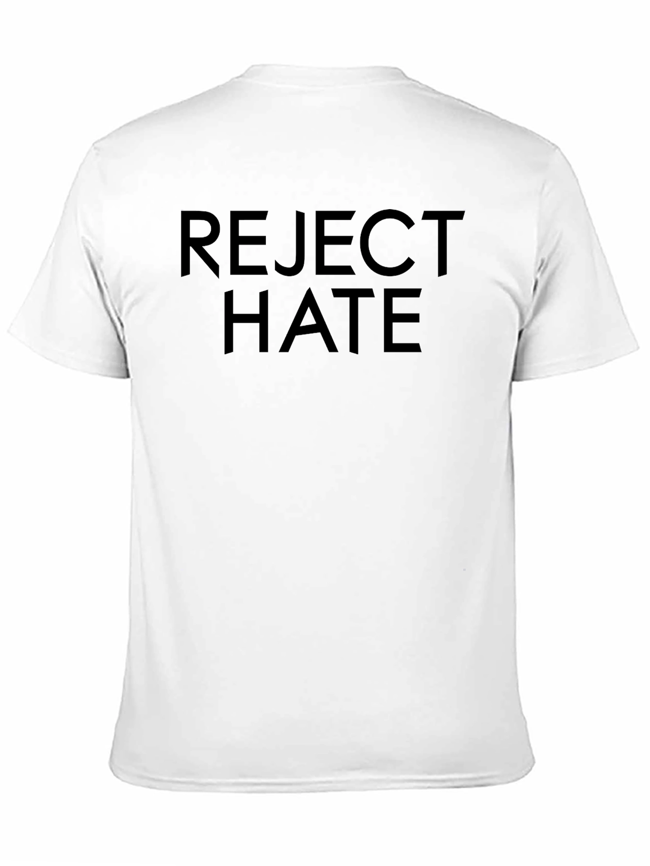 Reject Hate Graphic Tee - Black Unisex T-Shirt