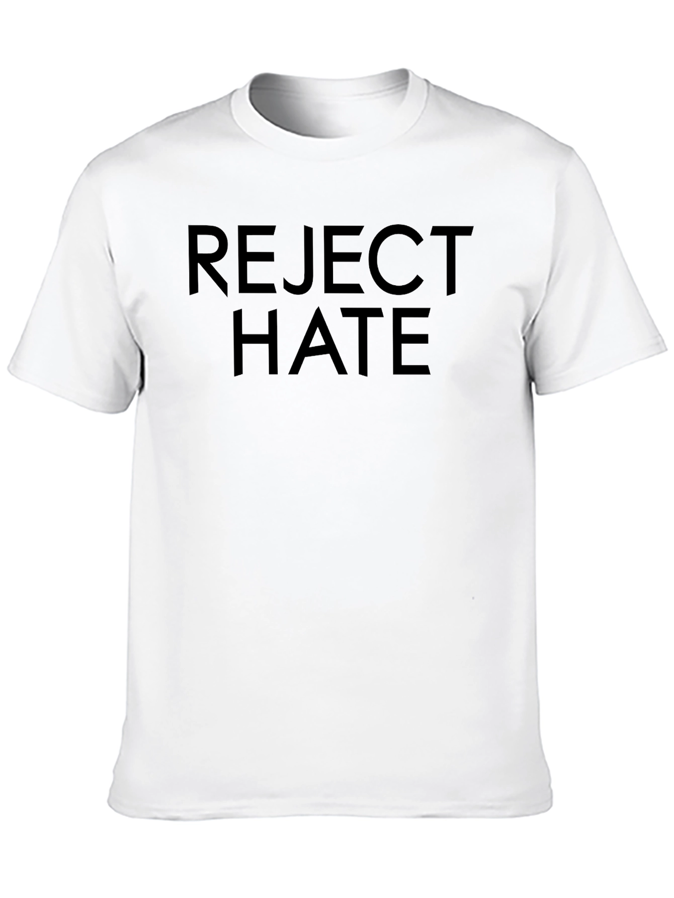 Reject Hate Graphic Tee - Black Unisex T-Shirt