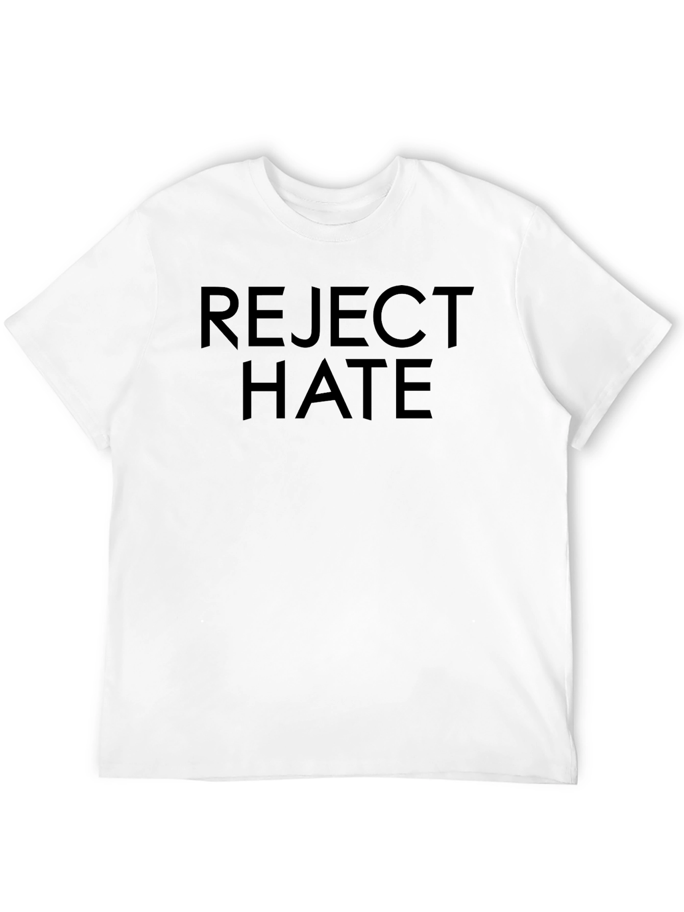 Reject Hate Graphic Tee - Black Unisex T-Shirt