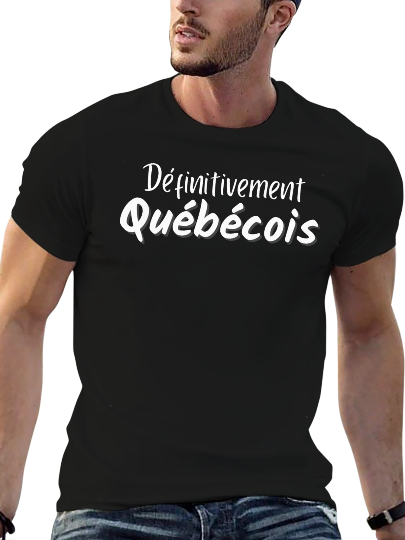 Definitivement Quebecois Black T-Shirt