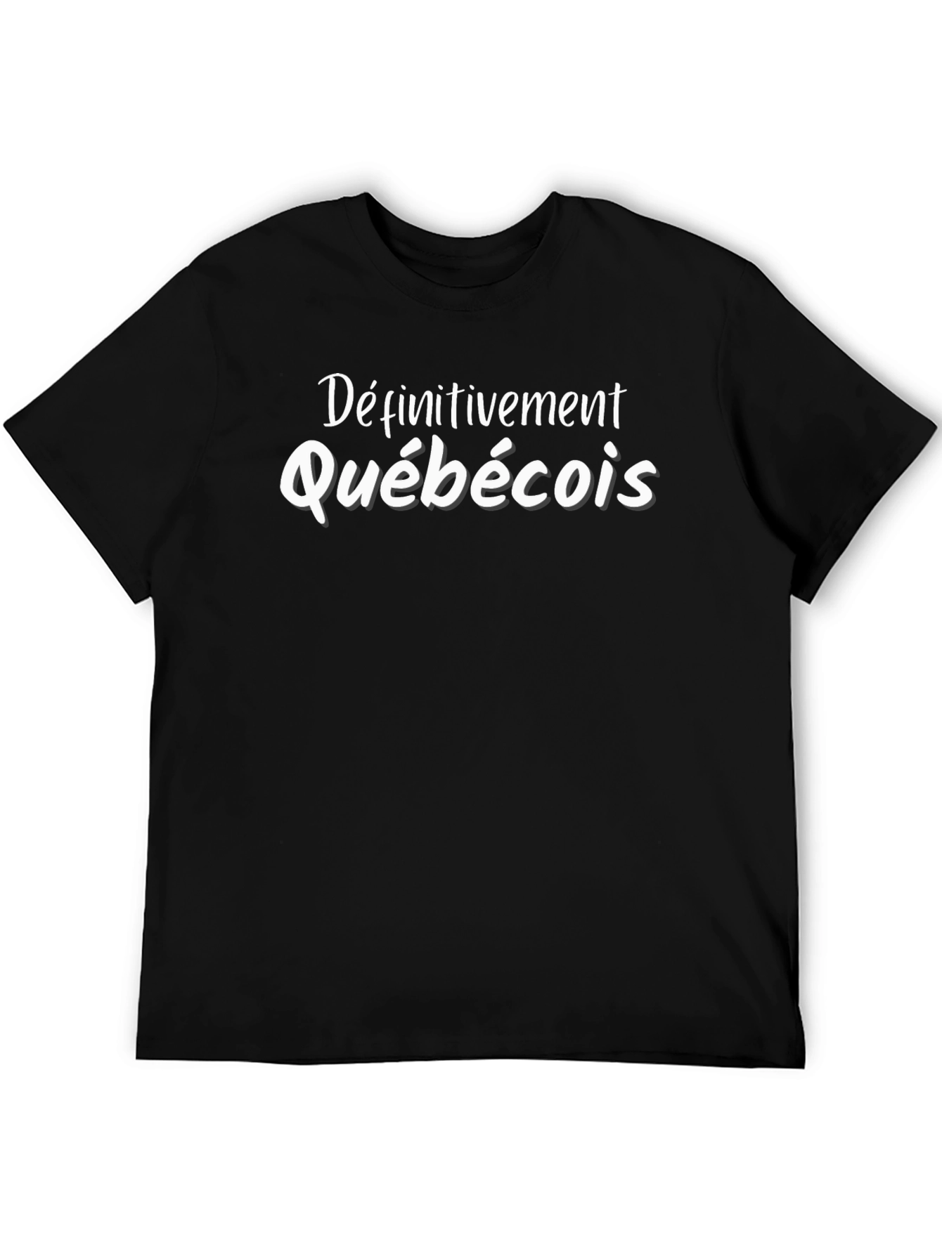 Definitivement Quebecois Black T-Shirt