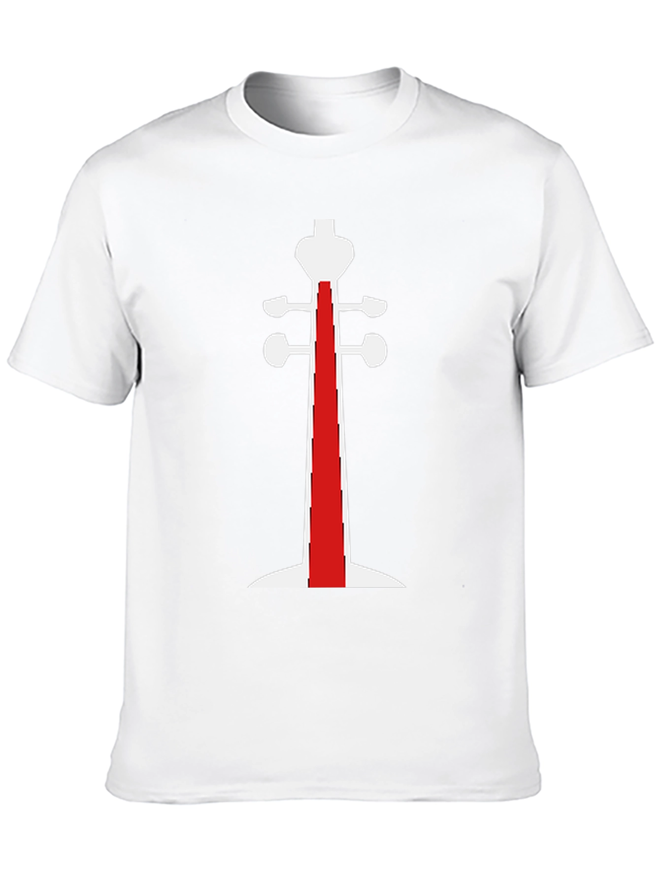Unique Black T-Shirt with Violin Design