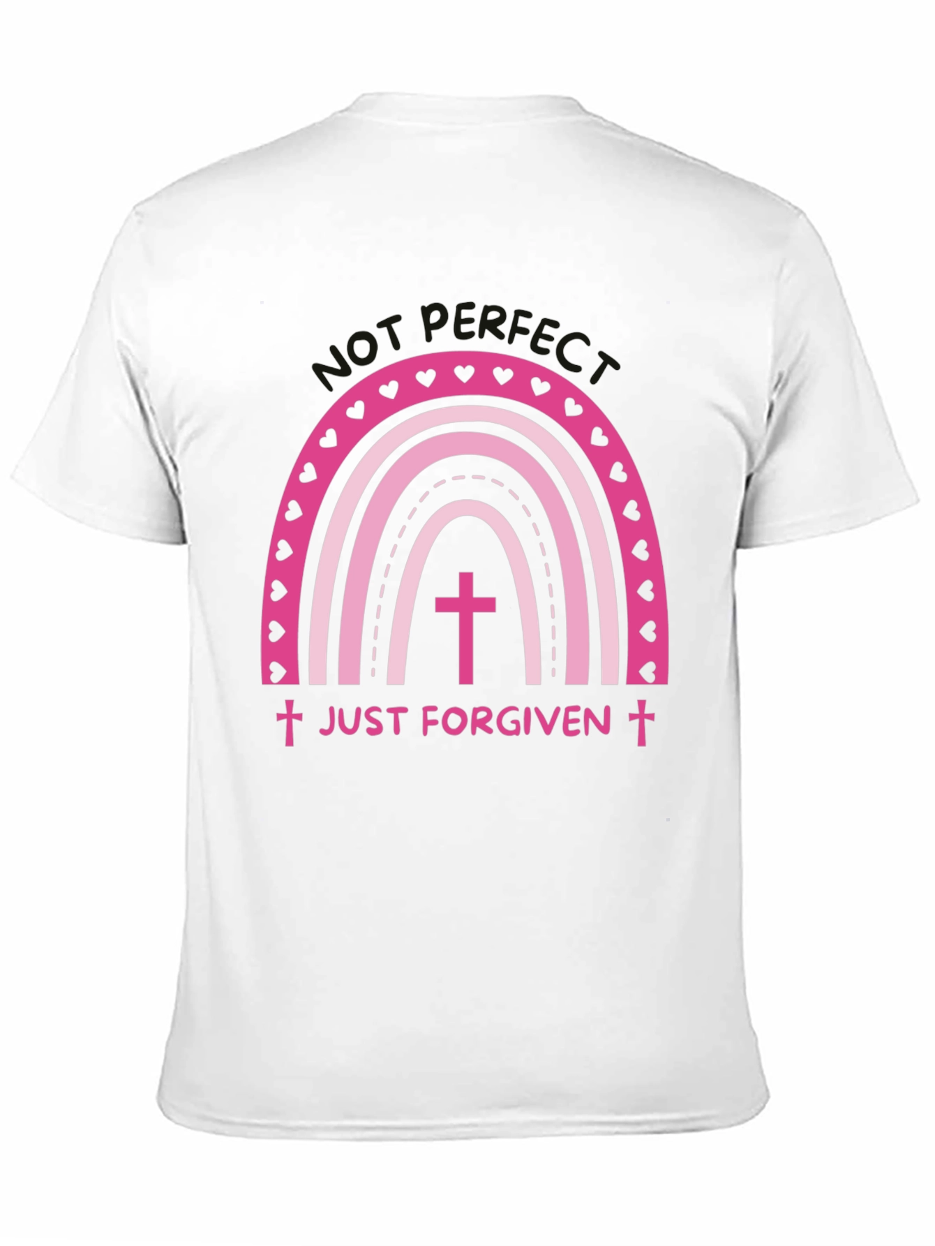 Just Forgiven Rainbow Heart Christian T-Shirt
