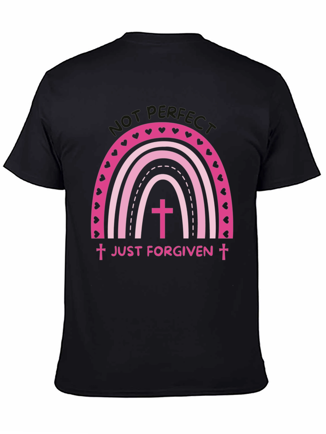 Just Forgiven Rainbow Heart Christian T-Shirt