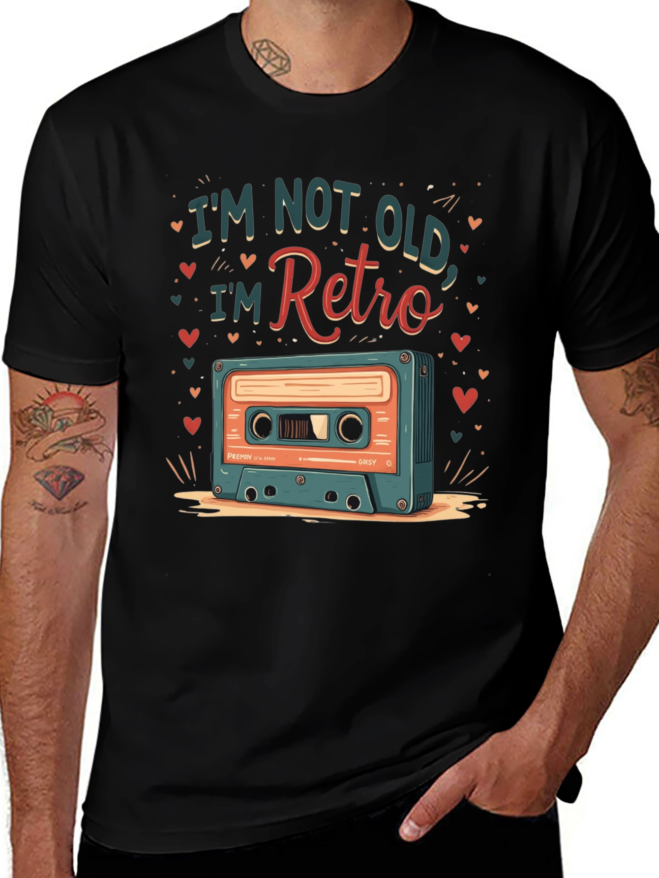 Retro Cassette Graphic Tee - Im Not Old