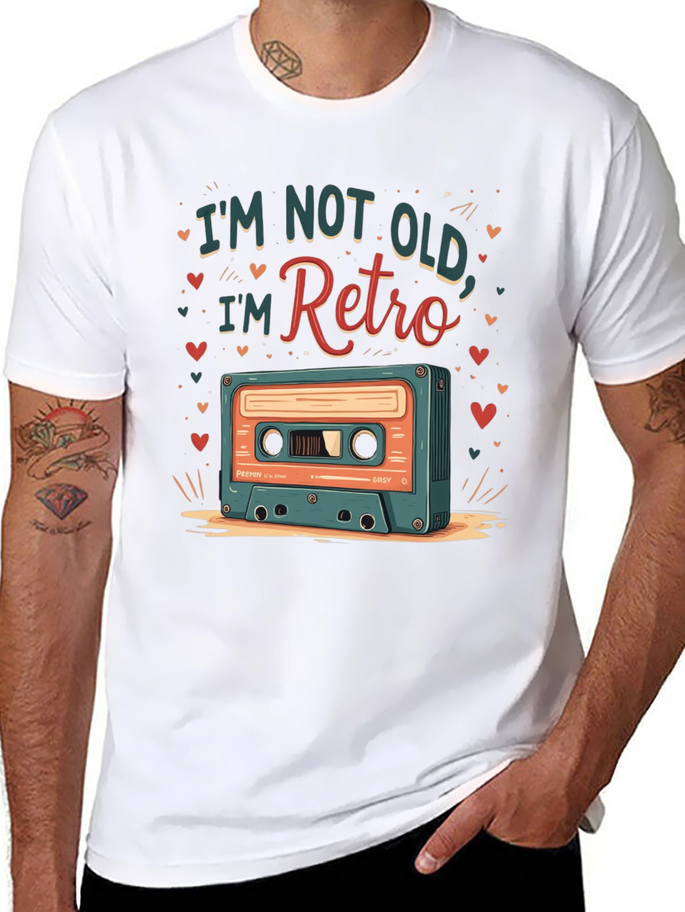Retro Cassette Graphic Tee - Im Not Old