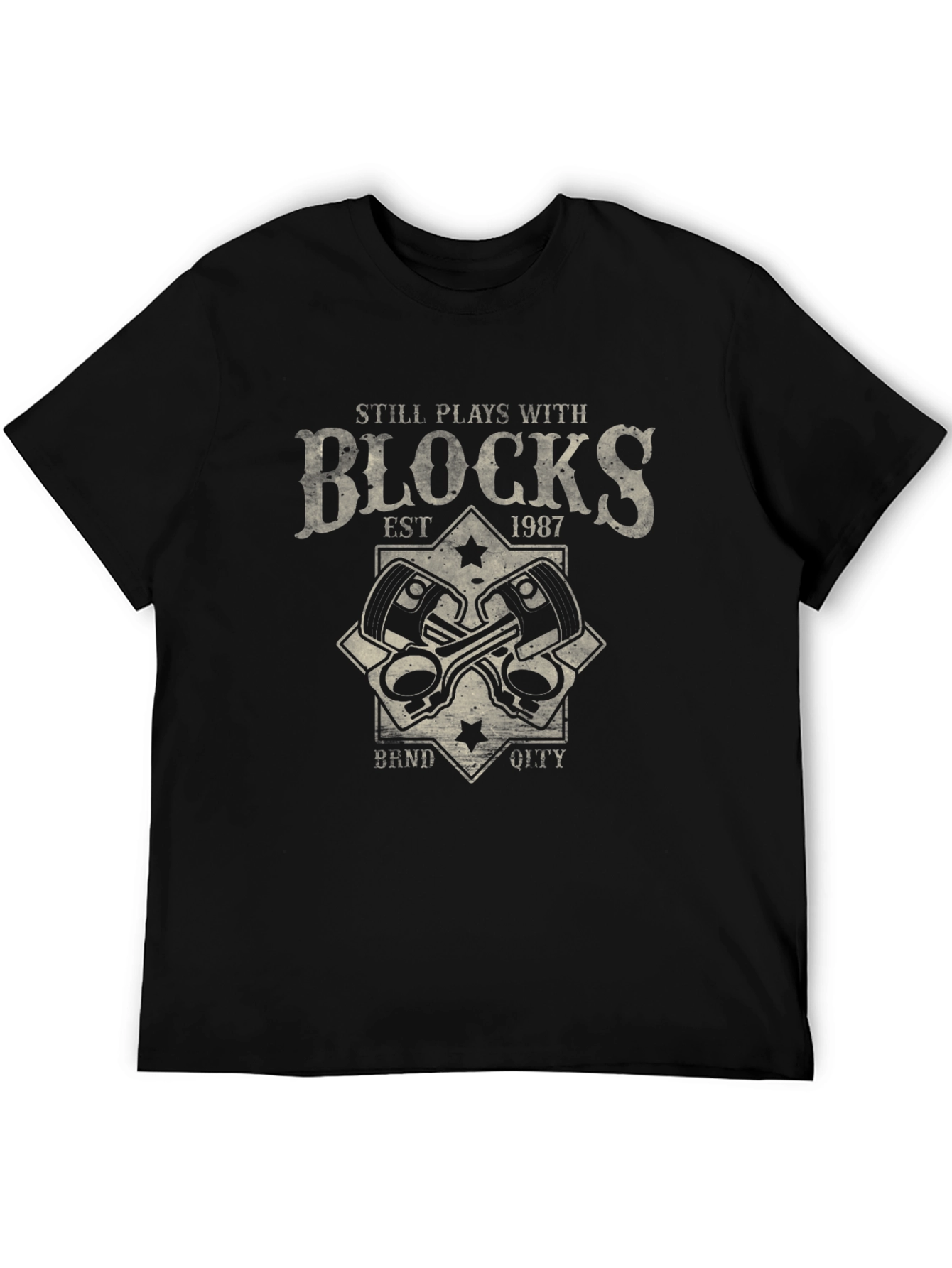 Still Plays With Blocks T-Shirt - Car Enthusiast