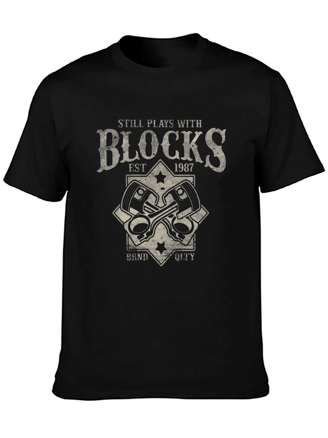 Still Plays With Blocks T-Shirt - Car Enthusiast
